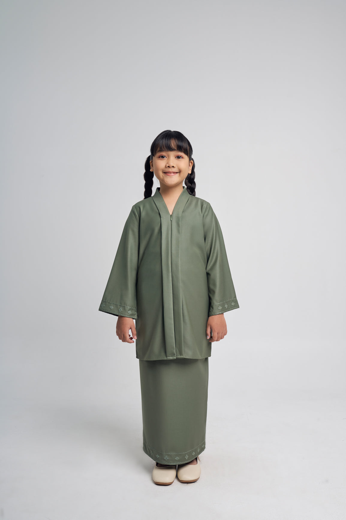 Patawali Girl Kebaya - Pickle Green