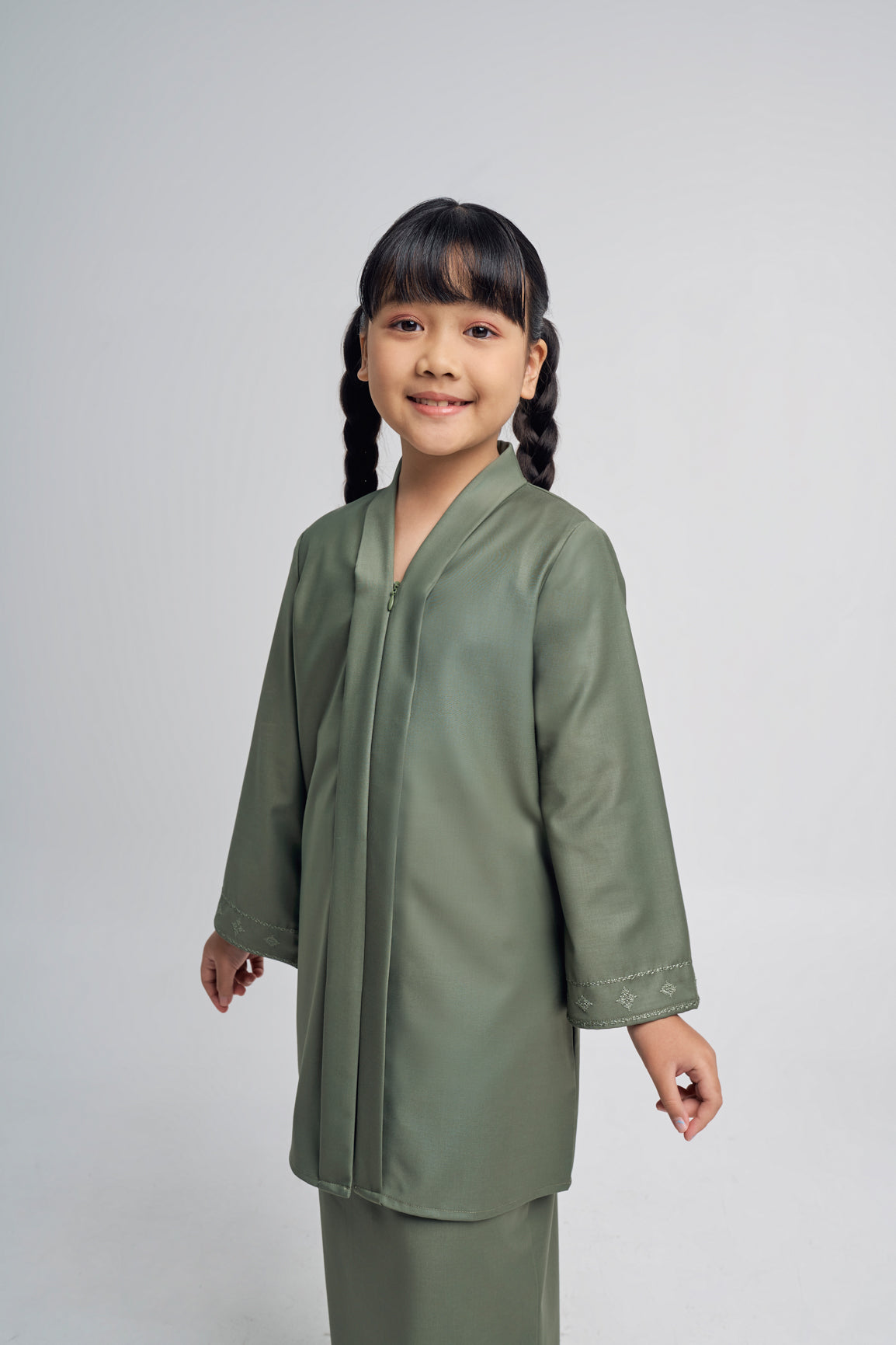 Patawali Girl Kebaya - Pickle Green