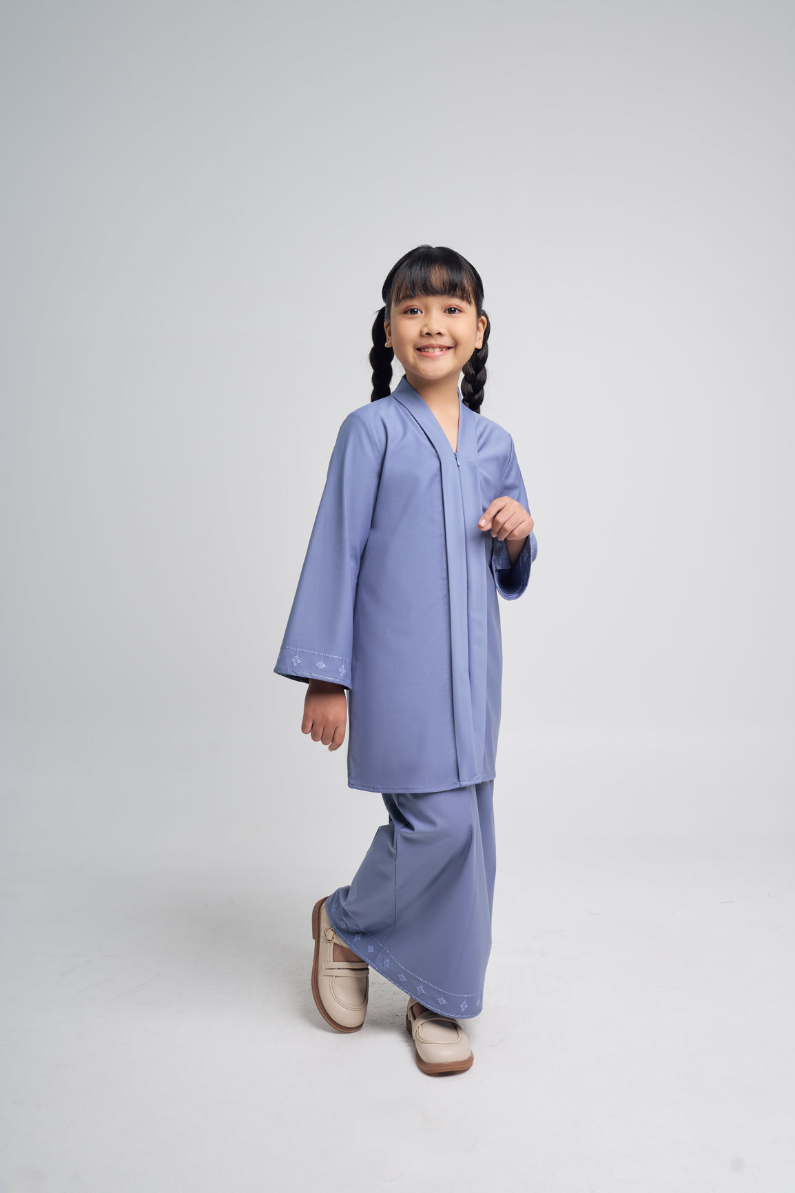 Patawali Girl Kebaya - Stone Blue