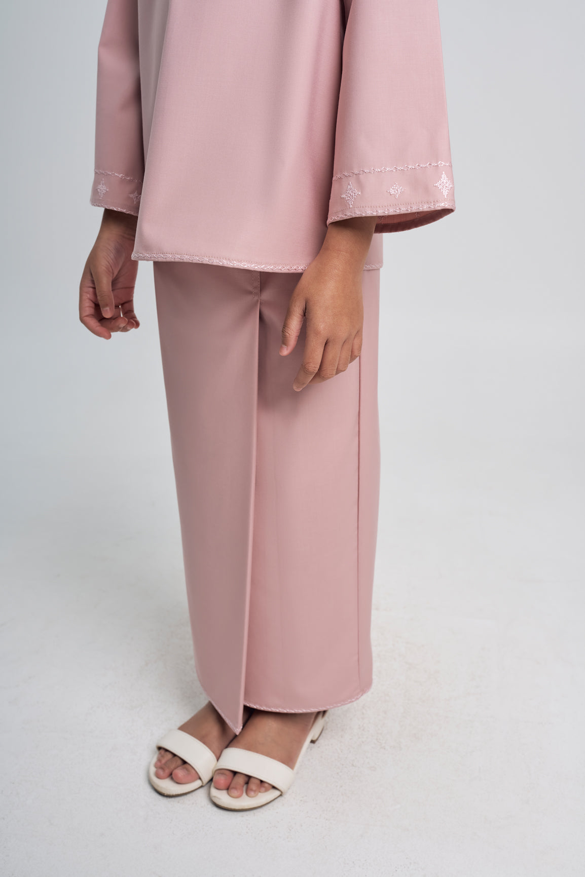 Patawali Girls Baju Kurung - Soft Pink