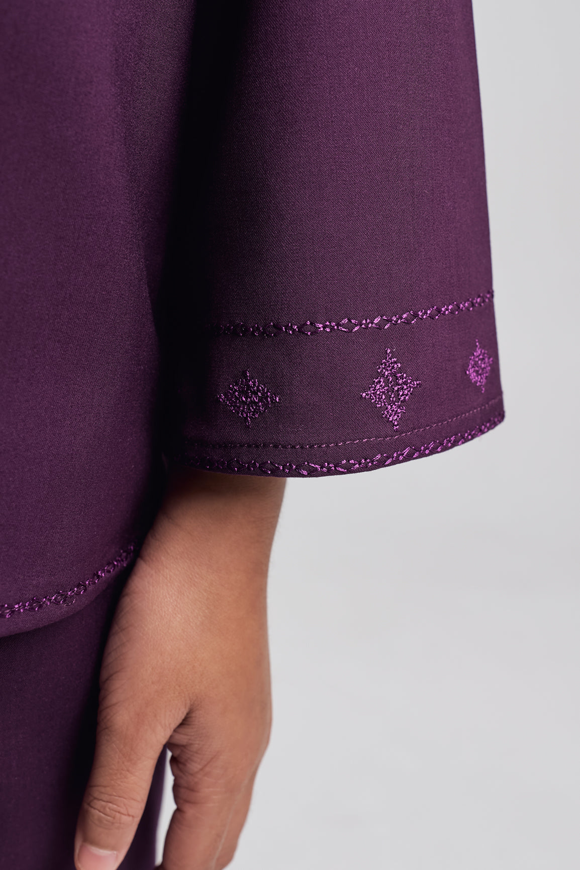 Patawali Girls Baju Kurung - Dark Purple