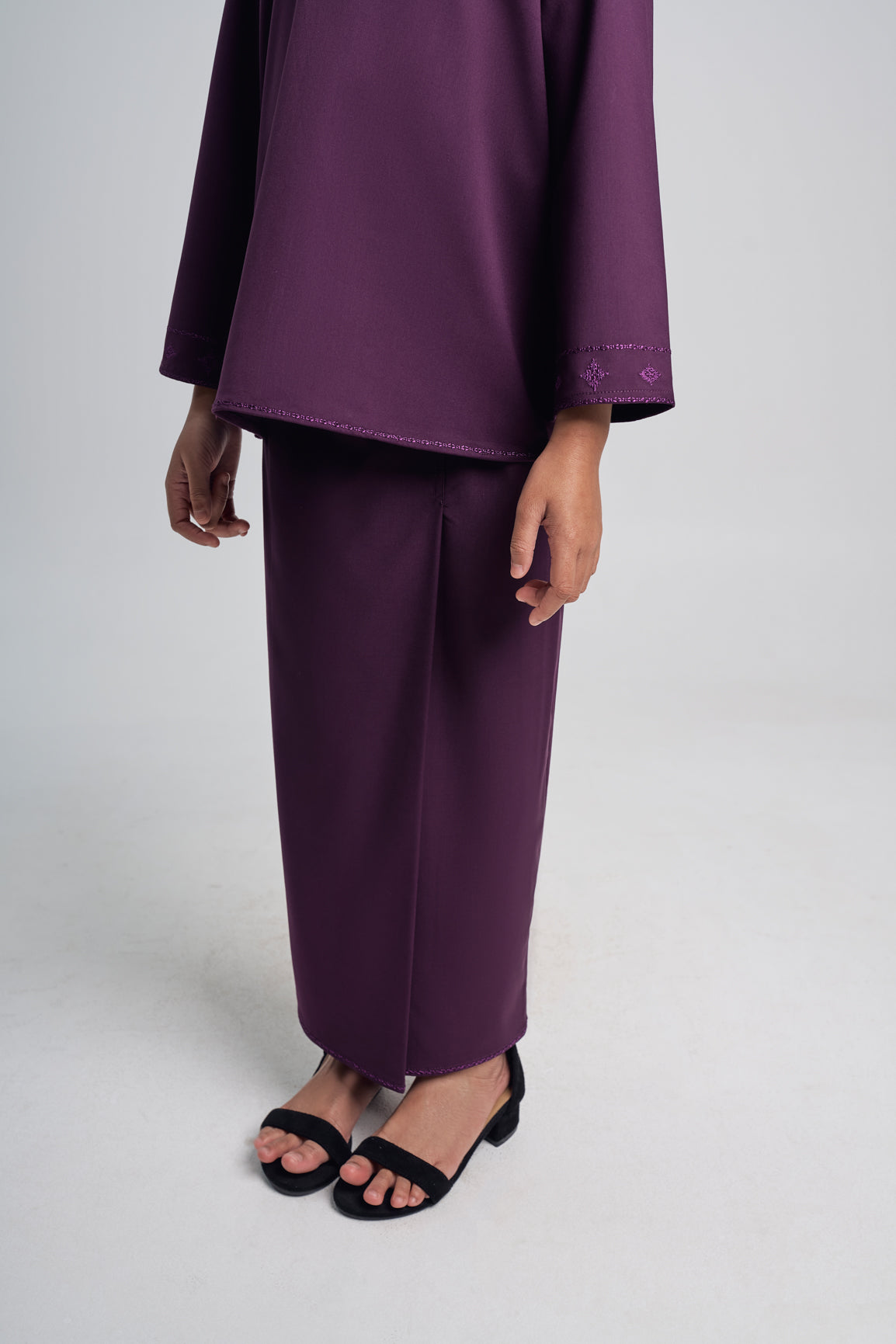 Patawali Girls Baju Kurung - Dark Purple