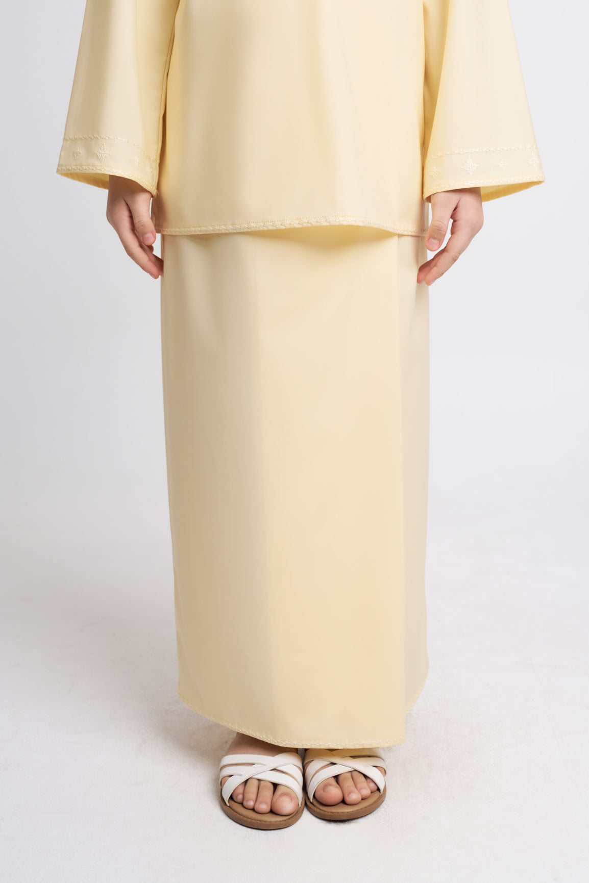 Patawali Girls Baju Kurung - Kuning Langsat