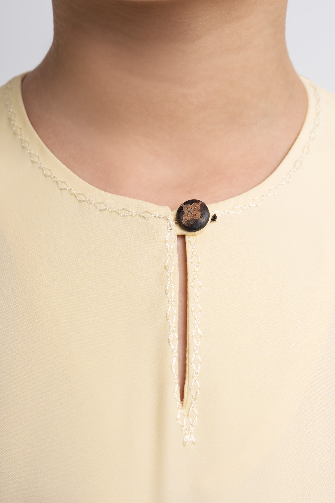 Patawali Girls Baju Kurung - Kuning Langsat