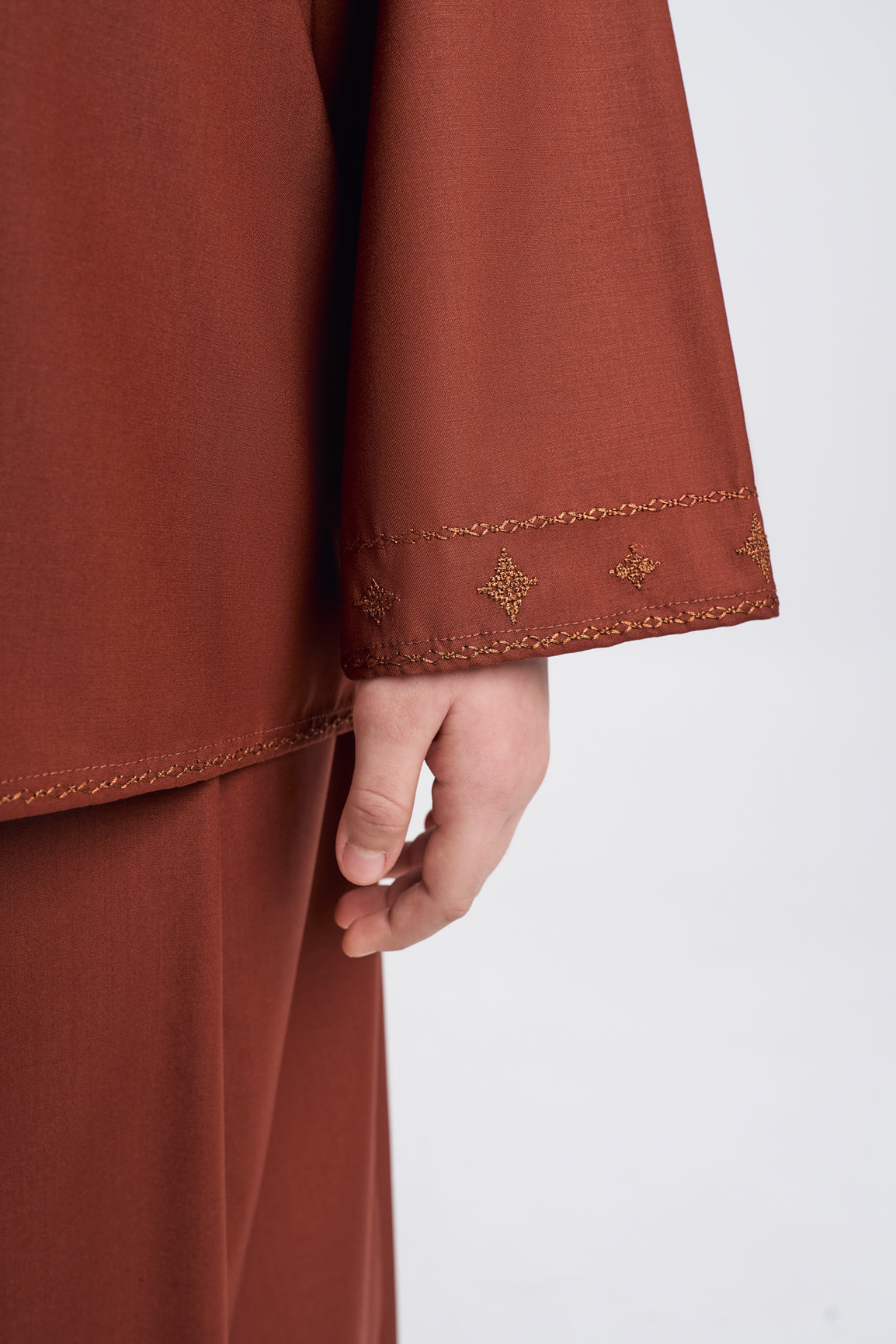 Patawali Girls Baju Kurung - Bean Brown