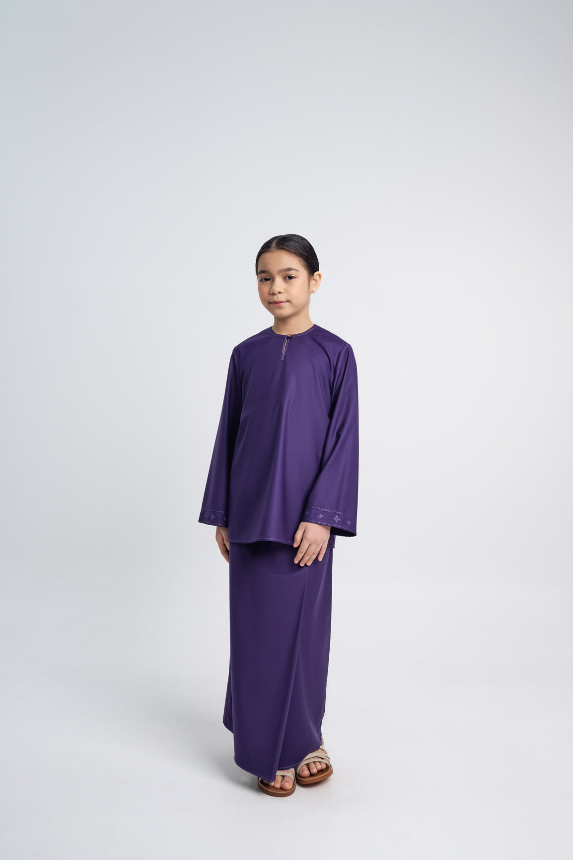 Patawali Girls Baju Kurung - Dark Indigo