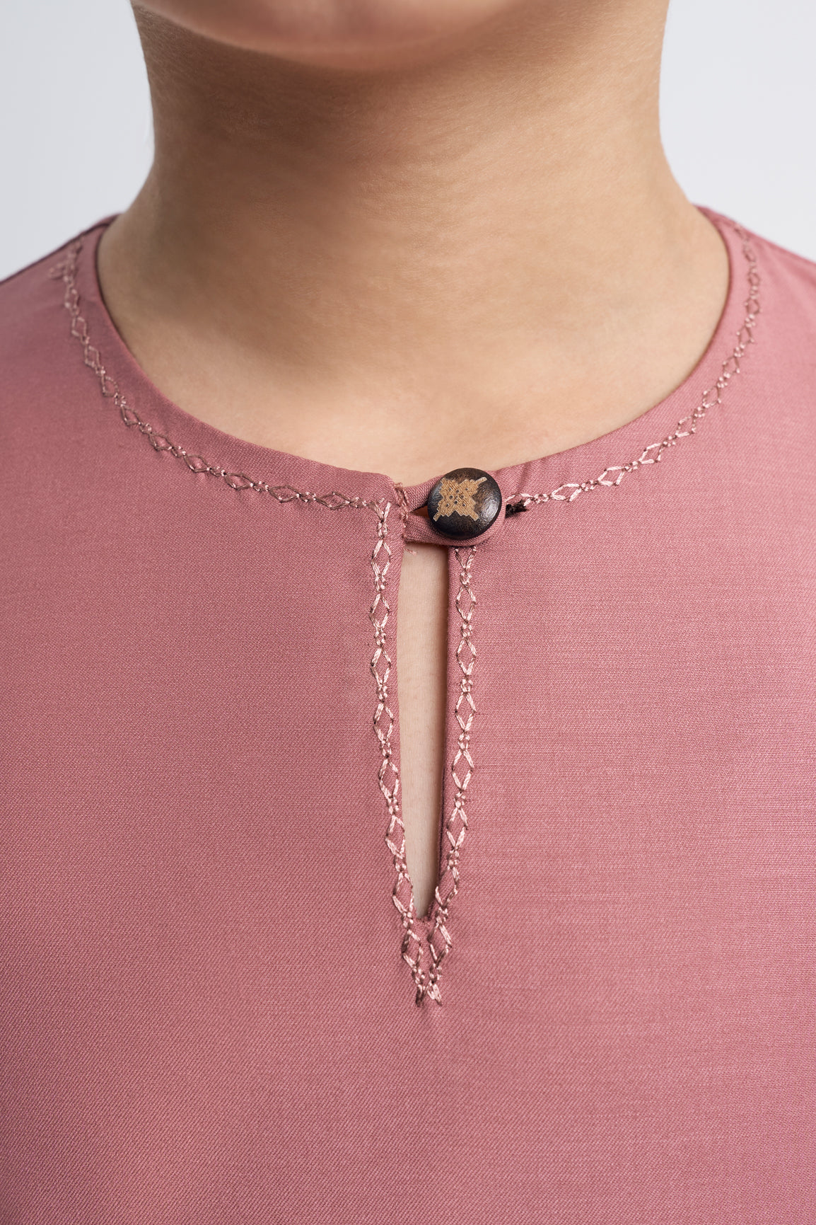 Patawali Girls Baju Kurung - Smokey Pink