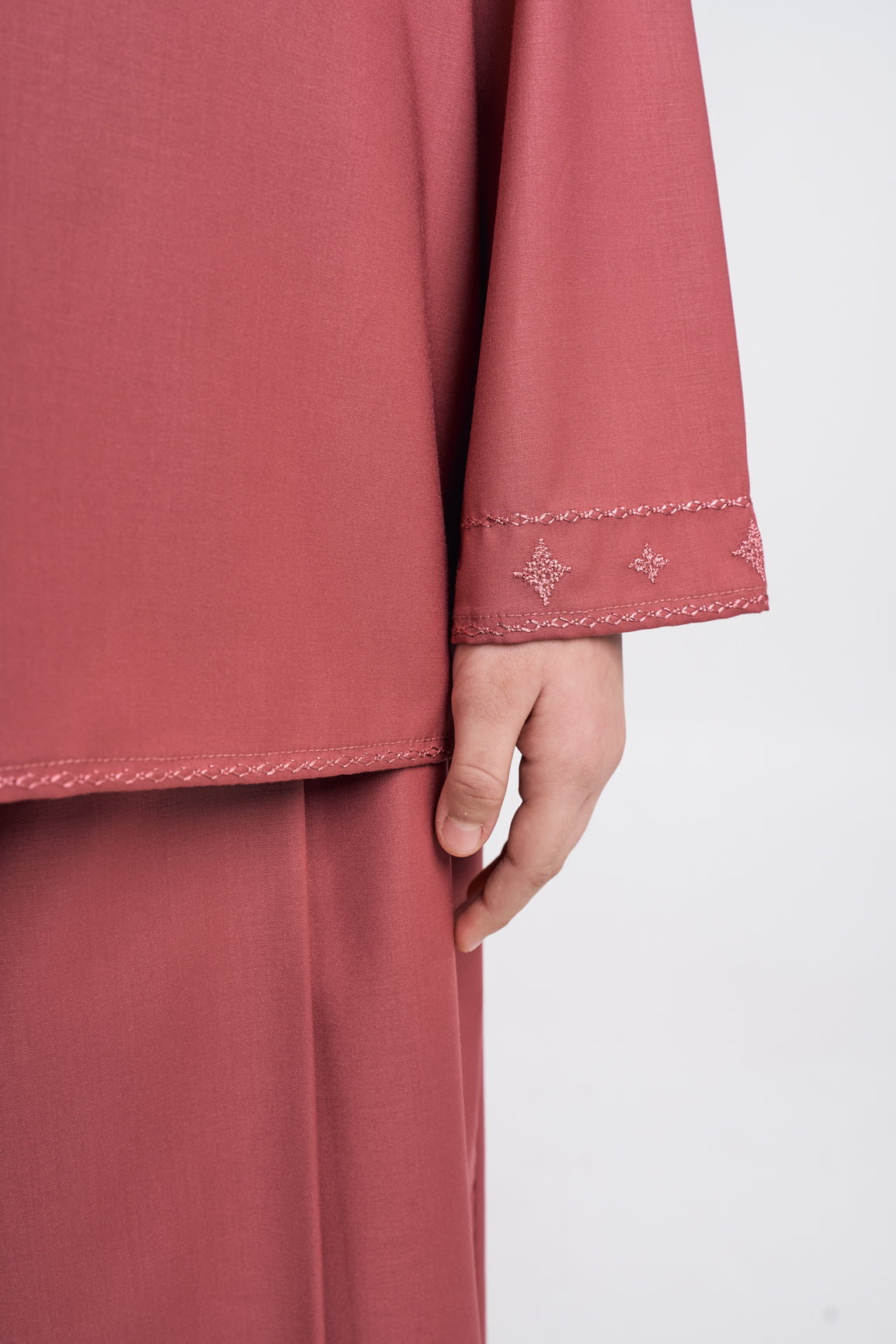 Patawali Girls Baju Kurung - Dark Rose