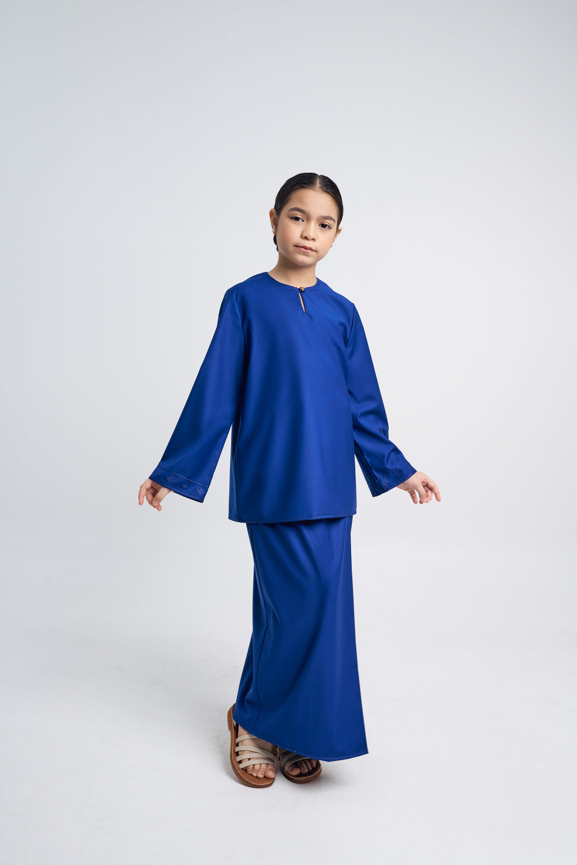 Patawali Girls Baju Kurung - Royal Blue