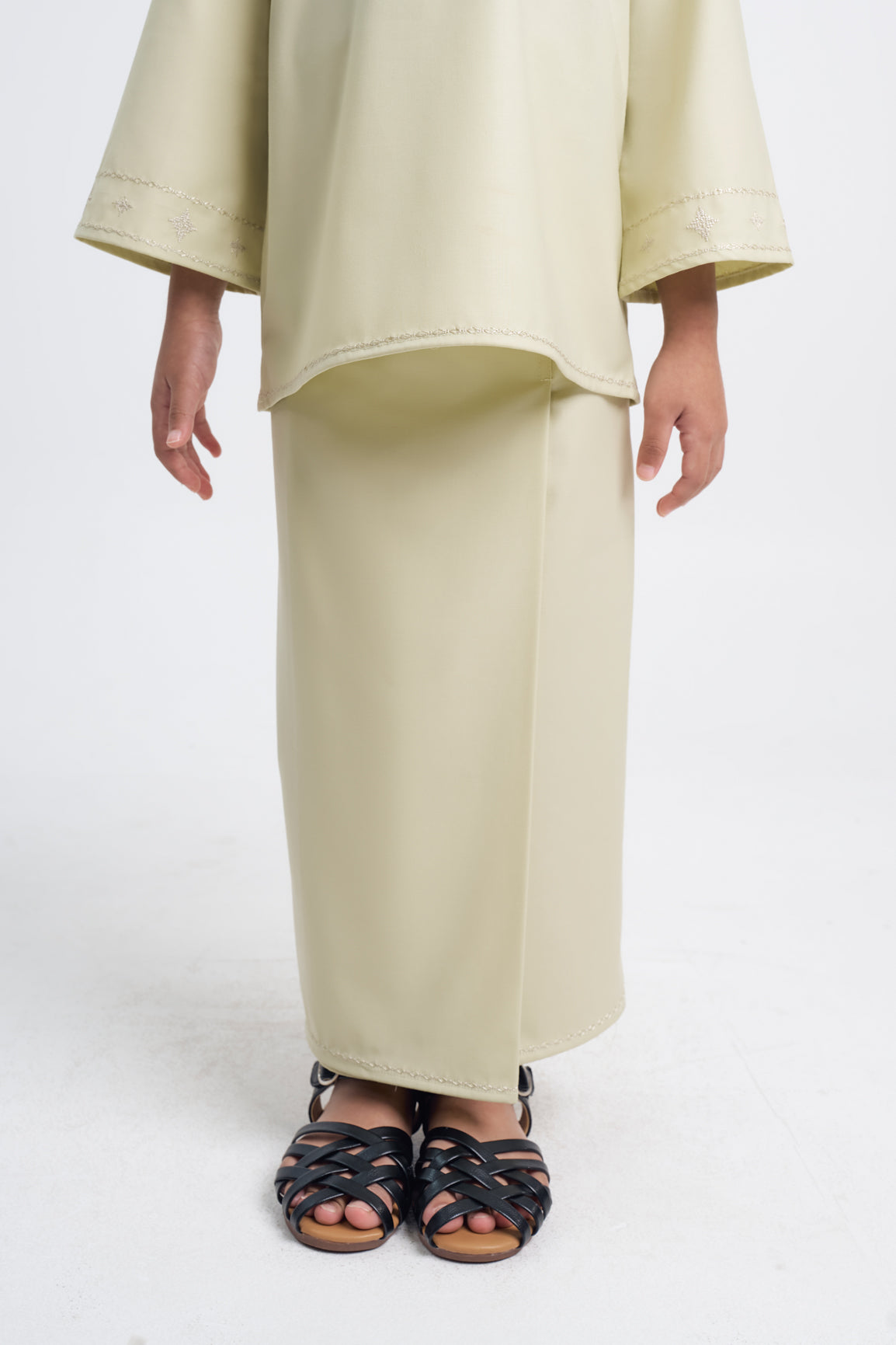 Patawali Girls Baju Kurung - Honeydew