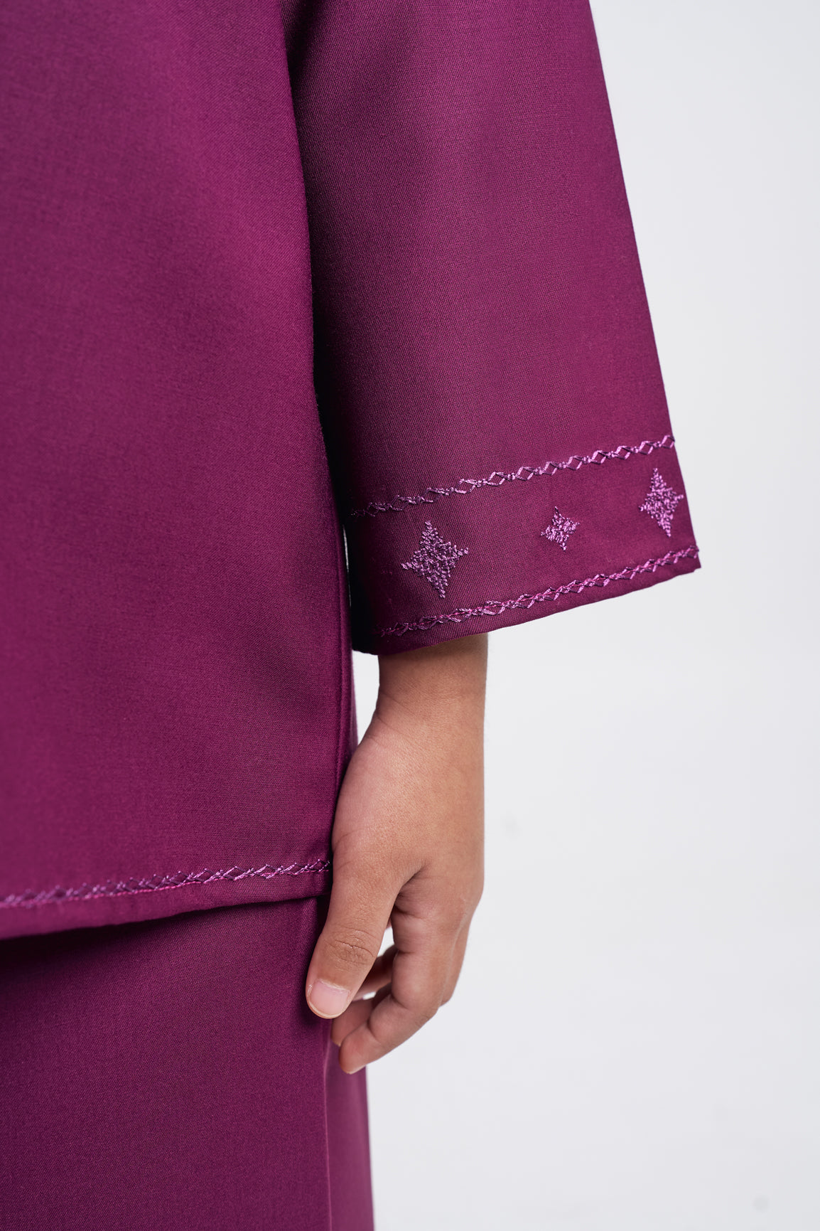 Patawali Girls Baju Kurung - Purple Manggis