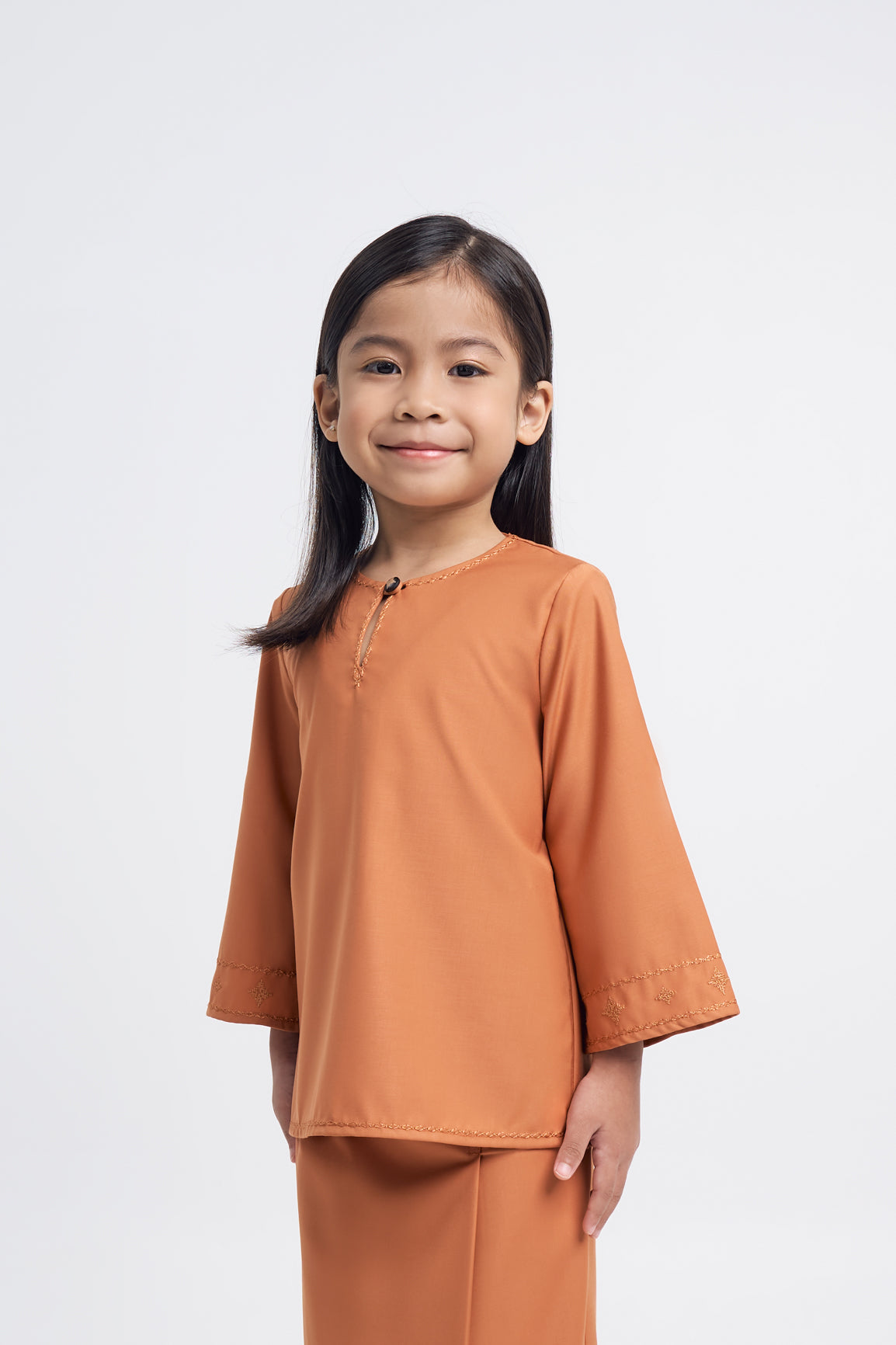 Patawali Girls Baju Kurung - Apricot