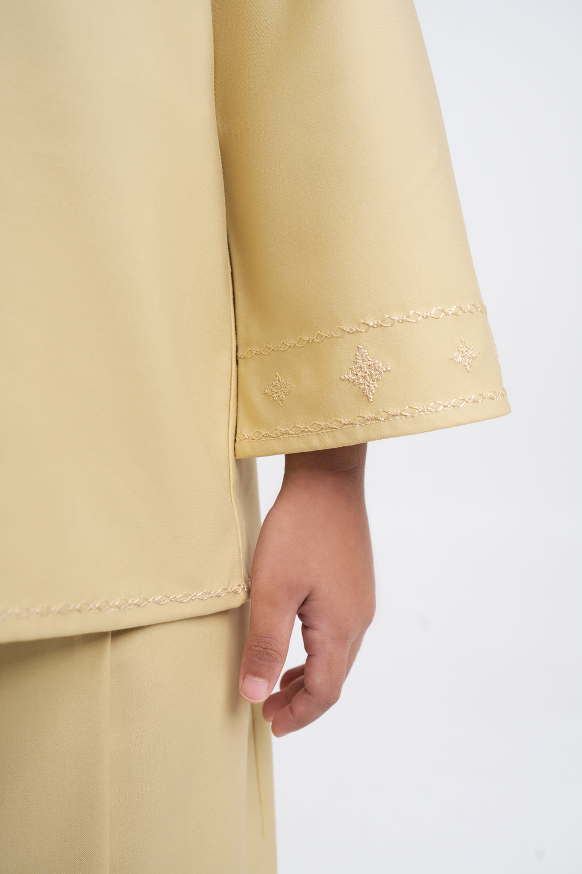 Patawali Girls Baju Kurung - Buttermilk