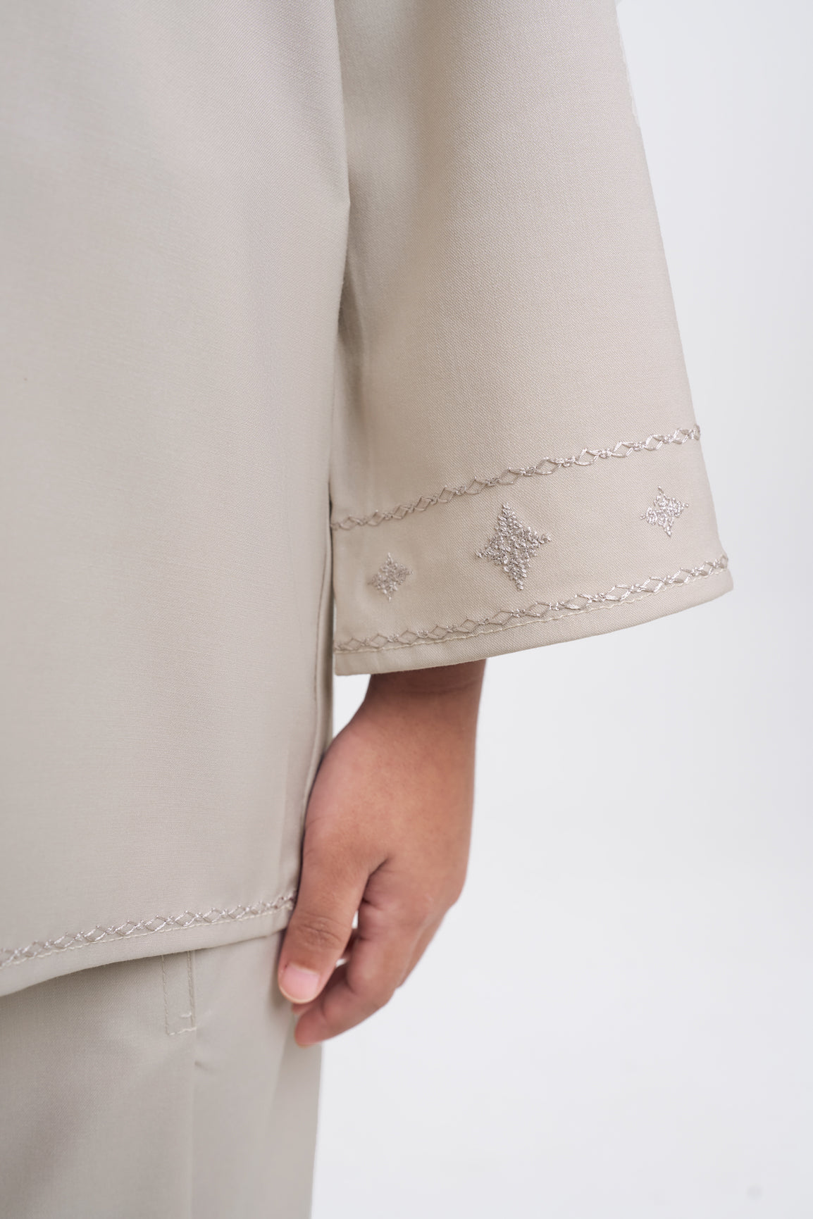 Patawali Girls Baju Kurung - Light Taupe