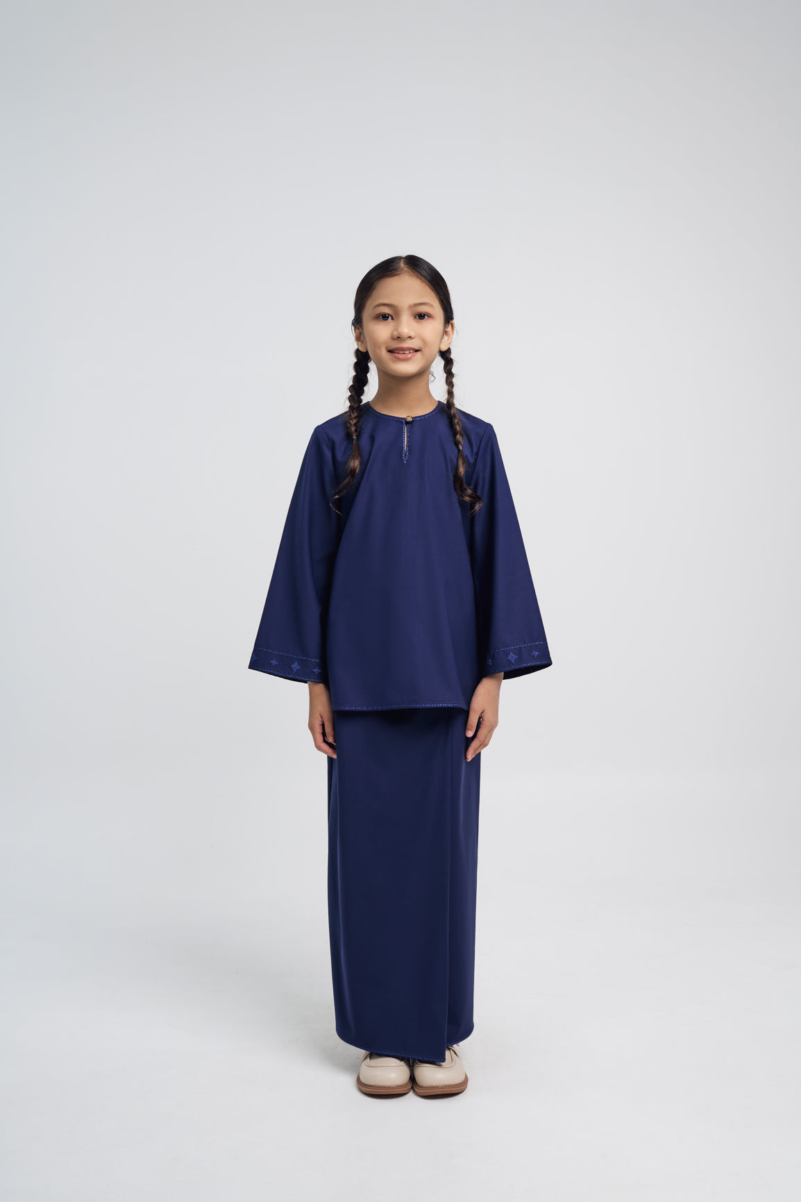 Patawali Girls Baju Kurung - Dark Navy