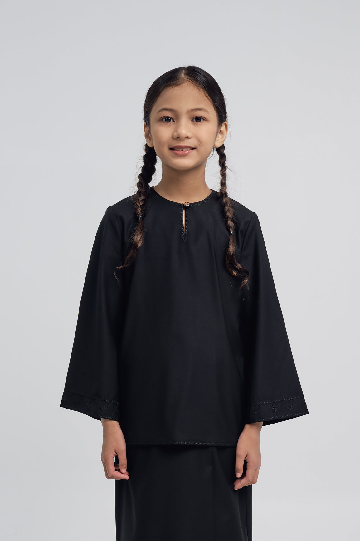 Patawali Girls Baju Kurung - Opal Black