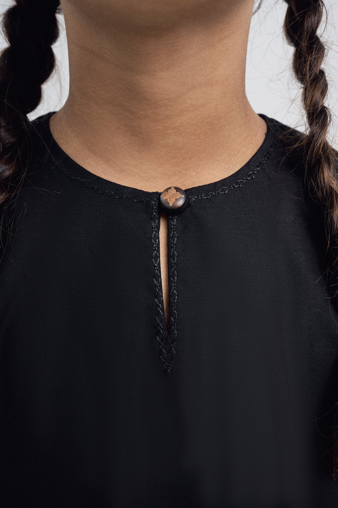 Patawali Girls Baju Kurung - Opal Black