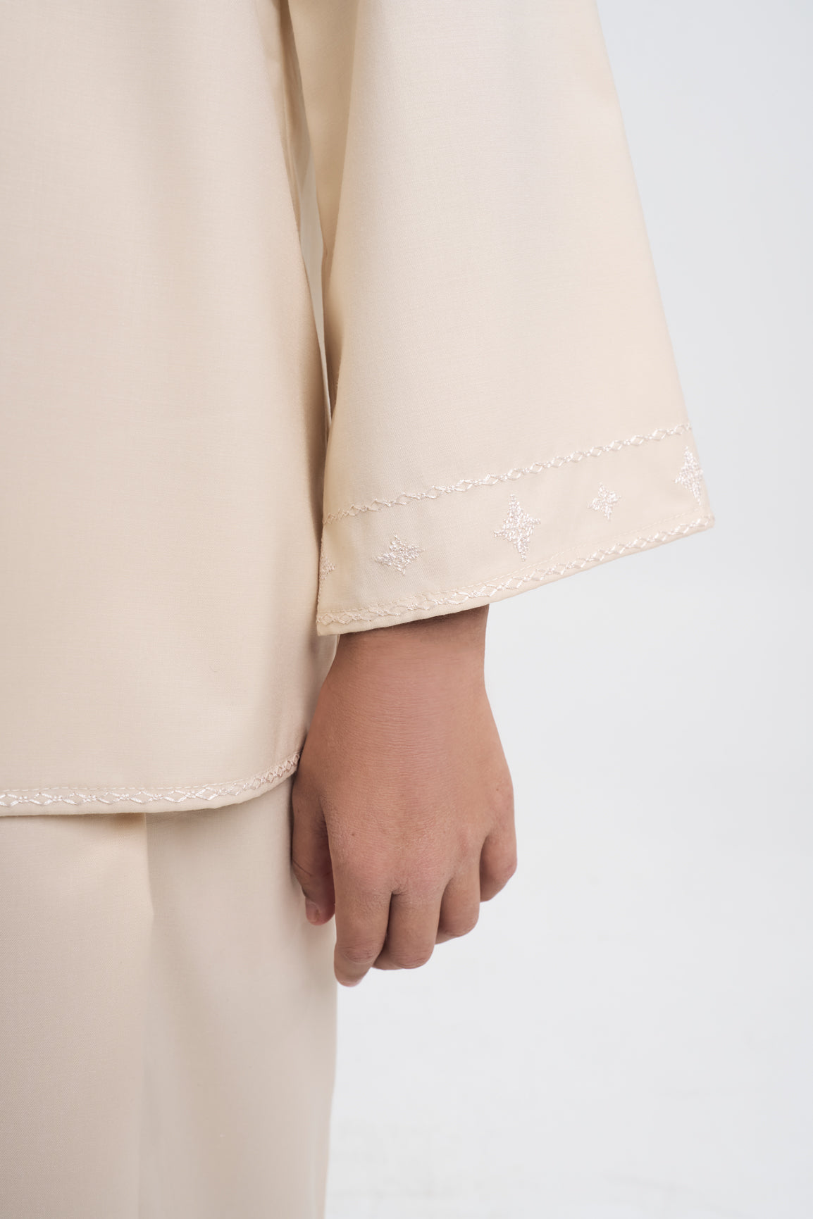 Patawali Girls Baju Kurung - Ecru Beige