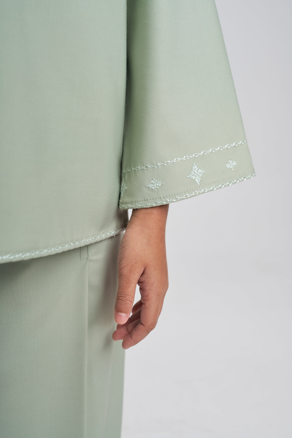 Patawali Girls Baju Kurung - Mint Green