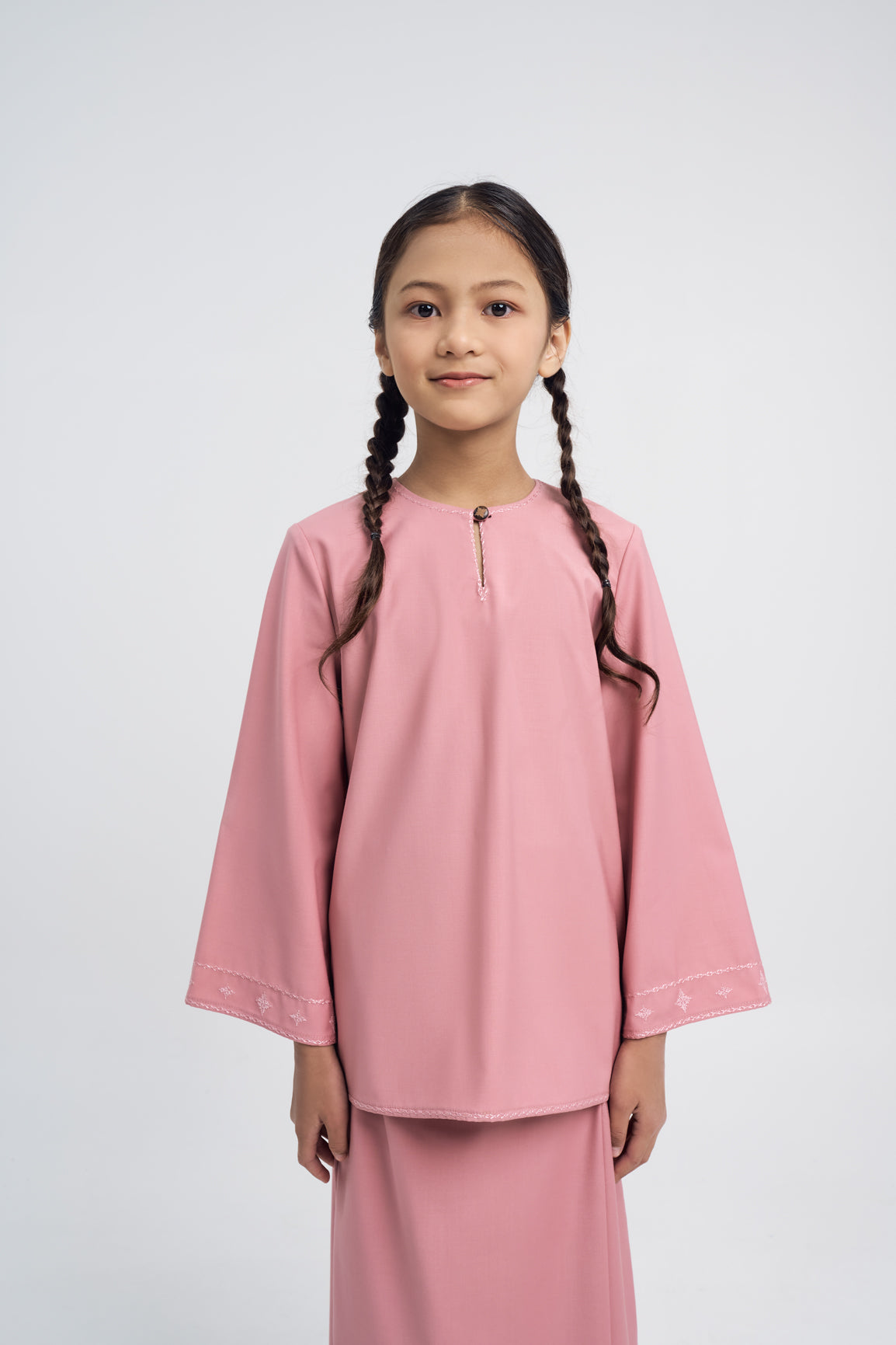 Patawali Girls Baju Kurung - Dusty Pink