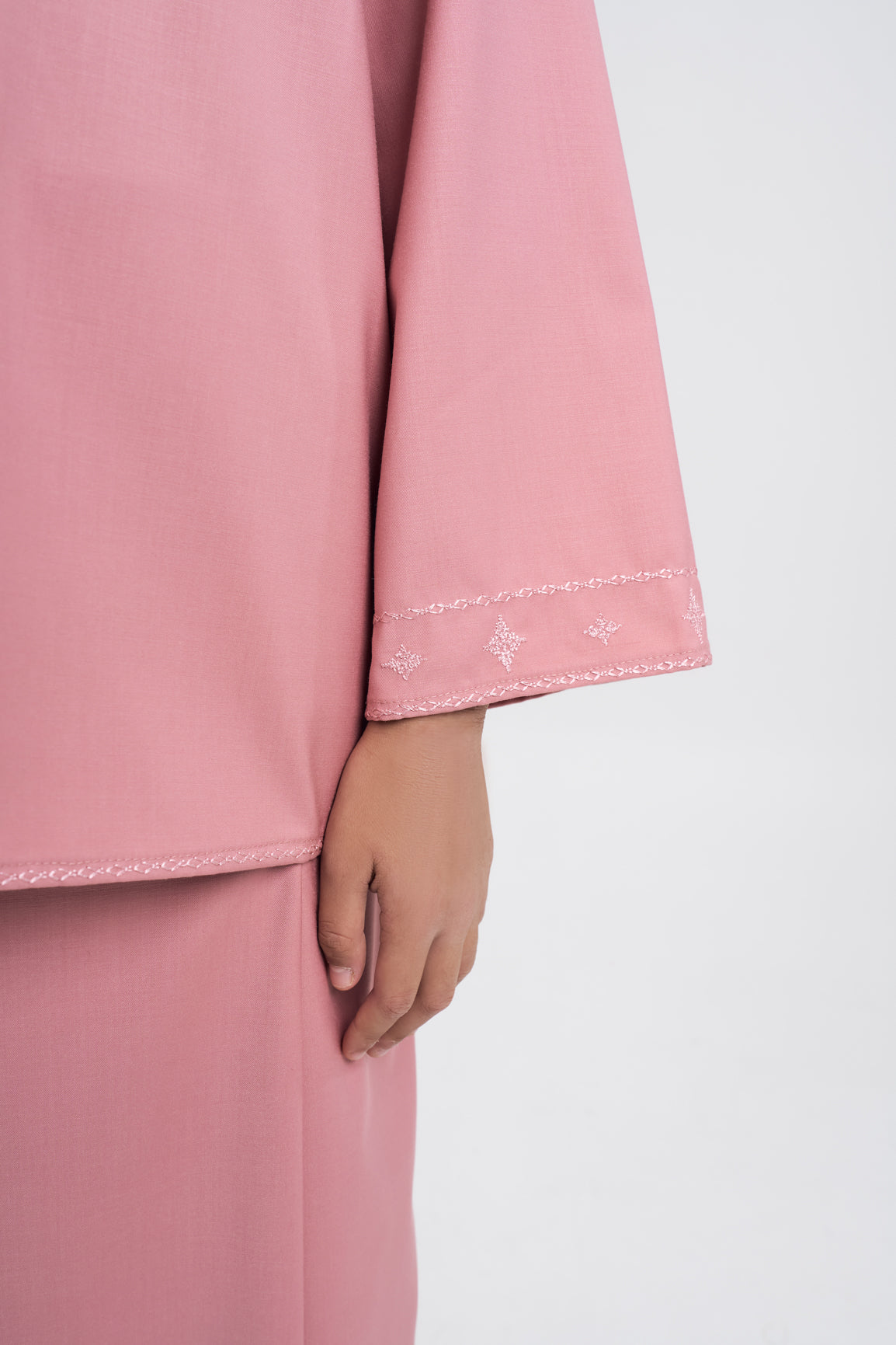 Patawali Girls Baju Kurung - Dusty Pink