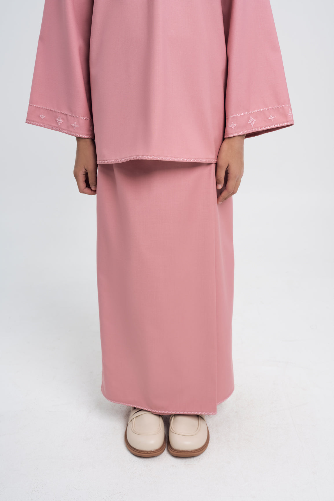 Patawali Girls Baju Kurung - Dusty Pink