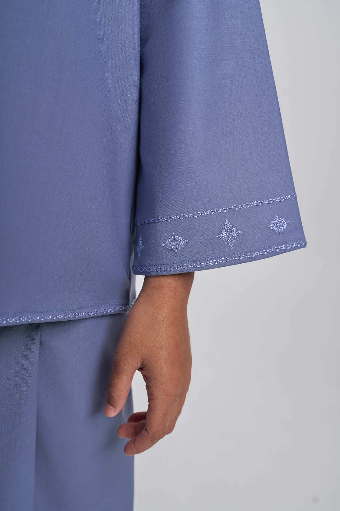 Patawali Girls Baju Kurung - Stone Blue