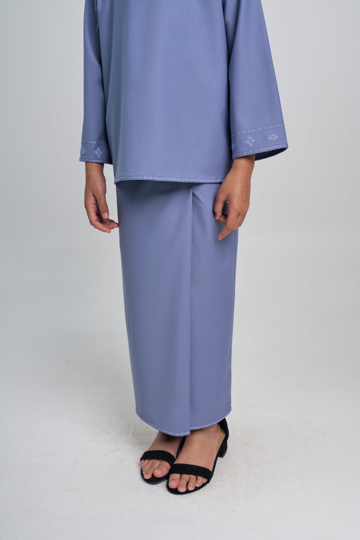 Patawali Girls Baju Kurung - Stone Blue
