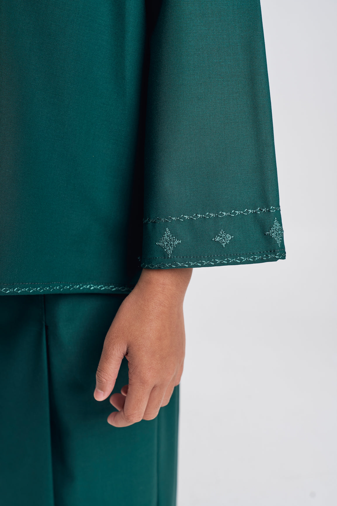 Patawali Girls Baju Kurung - Emerald Green