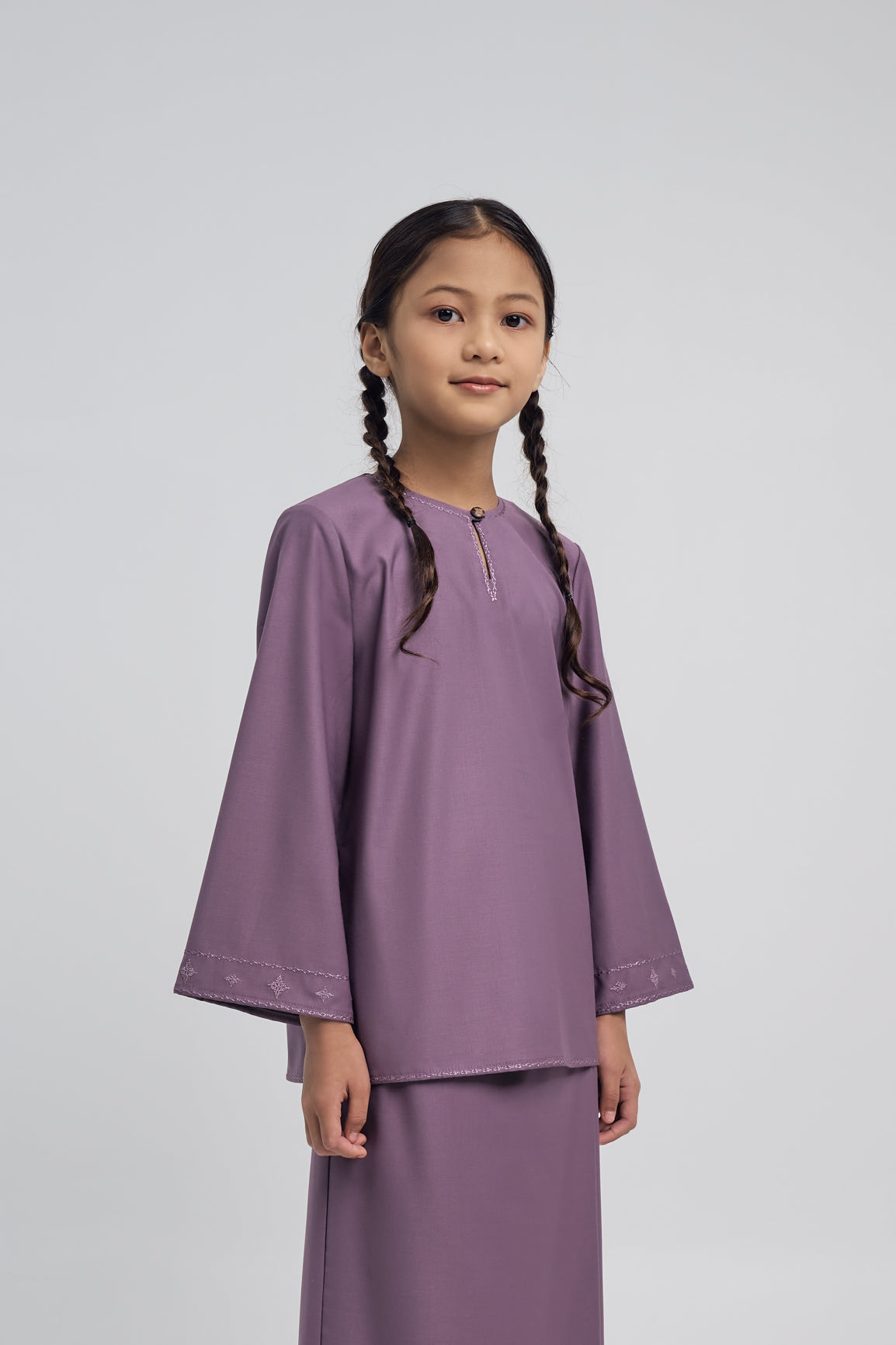 Patawali Girls Baju Kurung - Dusty Lilac