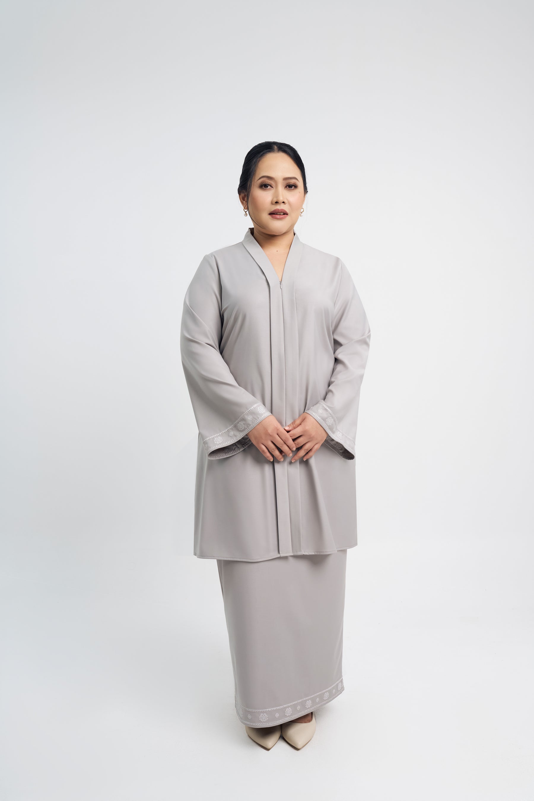 Patawali Baju Kebaya - Ash Grey