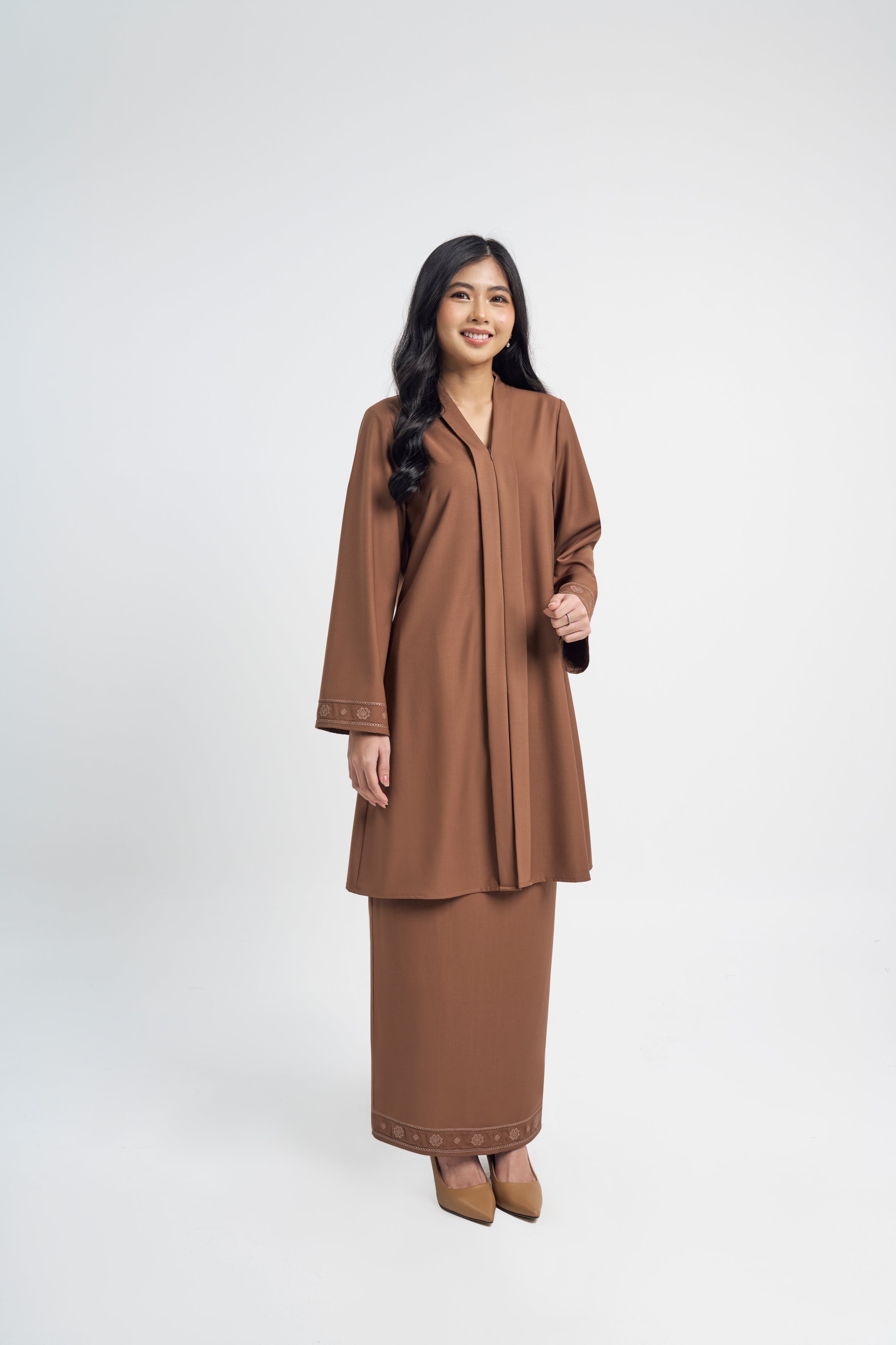 Patawali Baju Kebaya - Coffee Brown