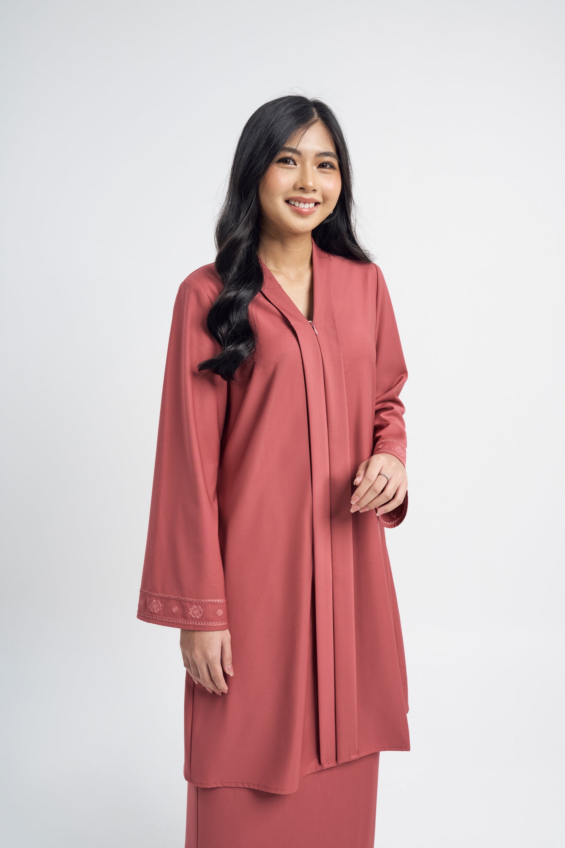 Patawali Baju Kebaya - Dark Rose