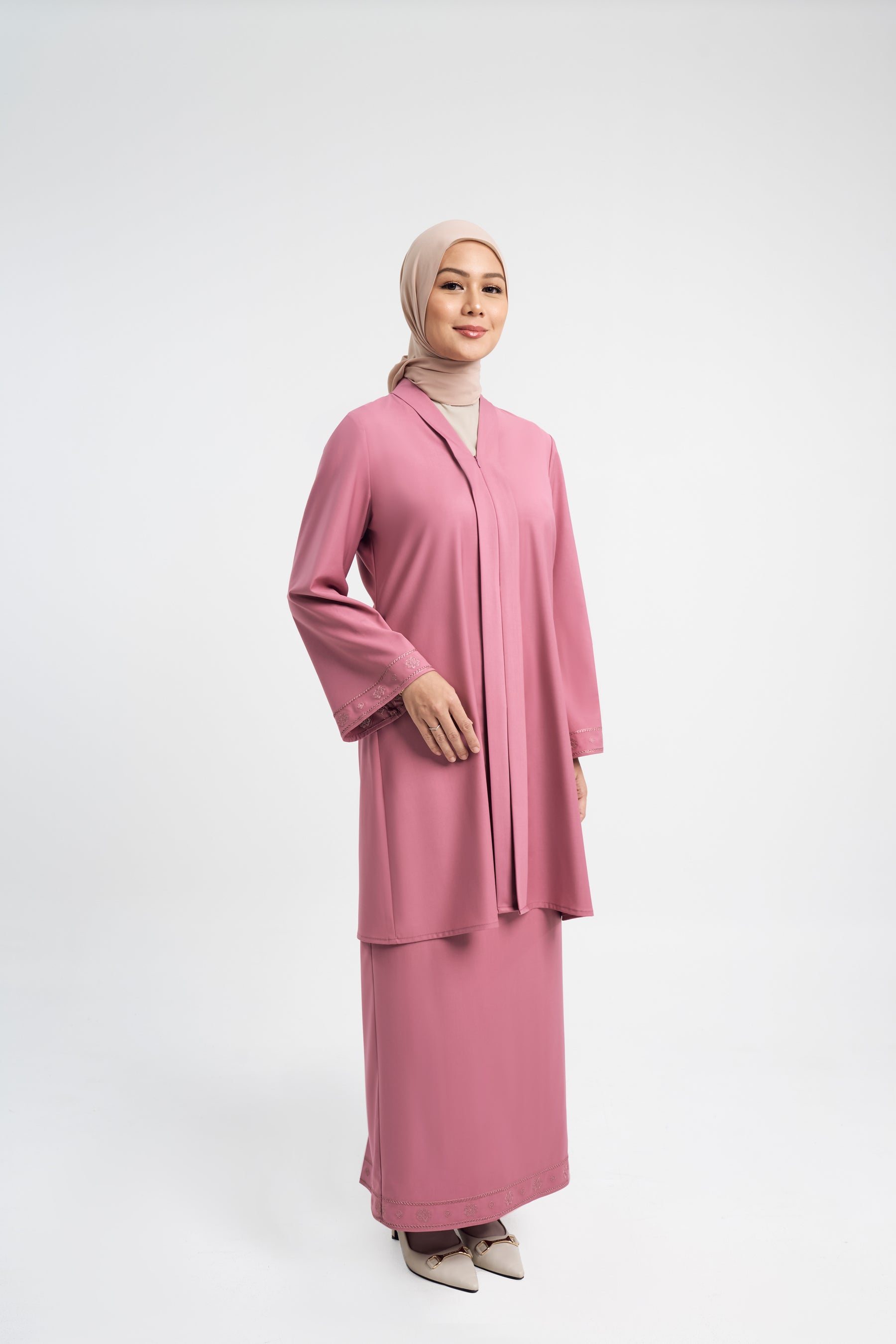 Patawali Baju Kebaya - Pink Belacan