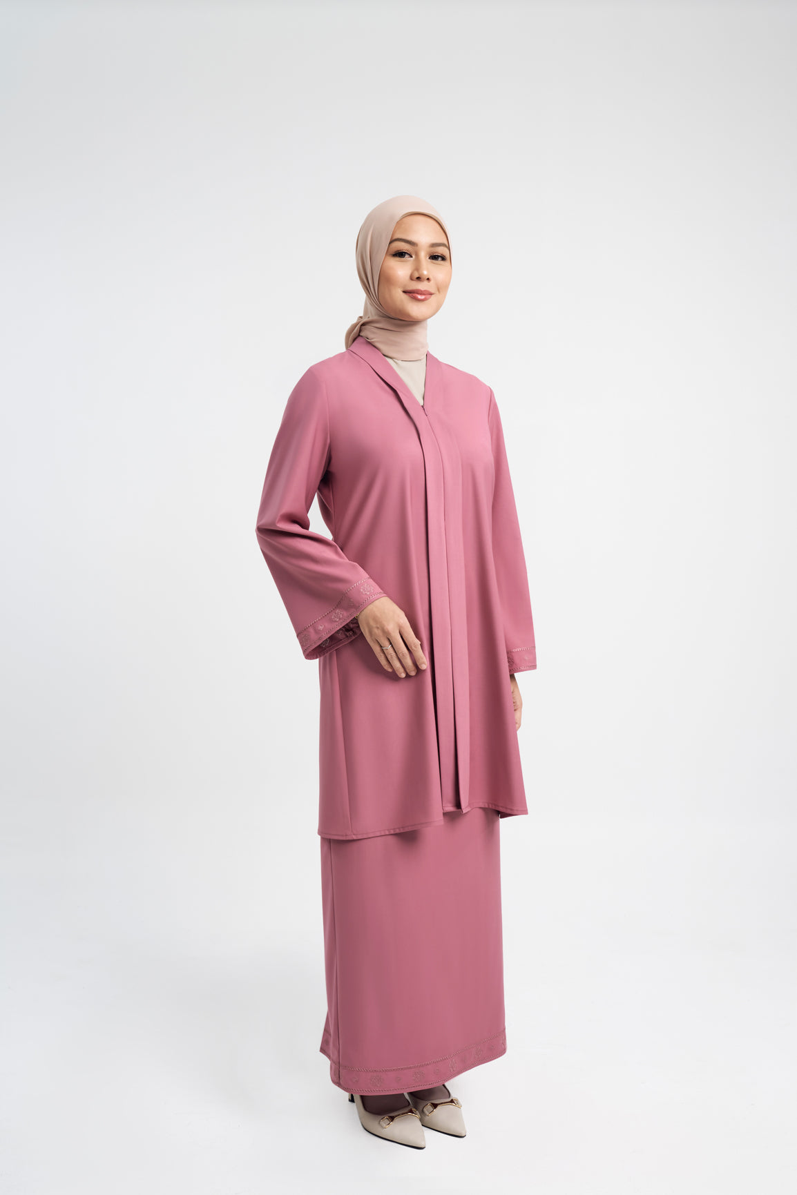 Patawali Baju Kebaya - Pink Belacan