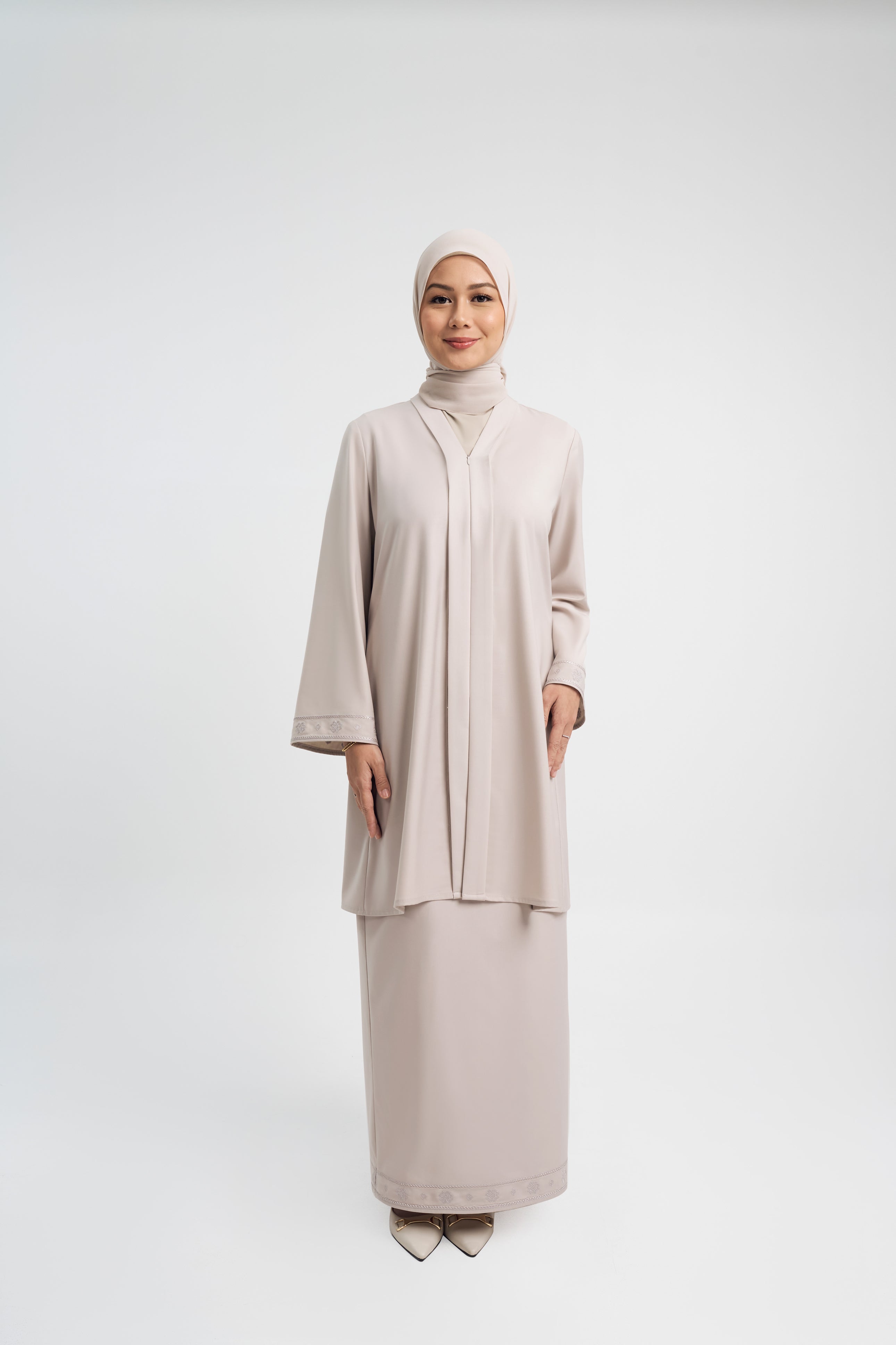 Patawali Baju Kebaya - Light Taupe