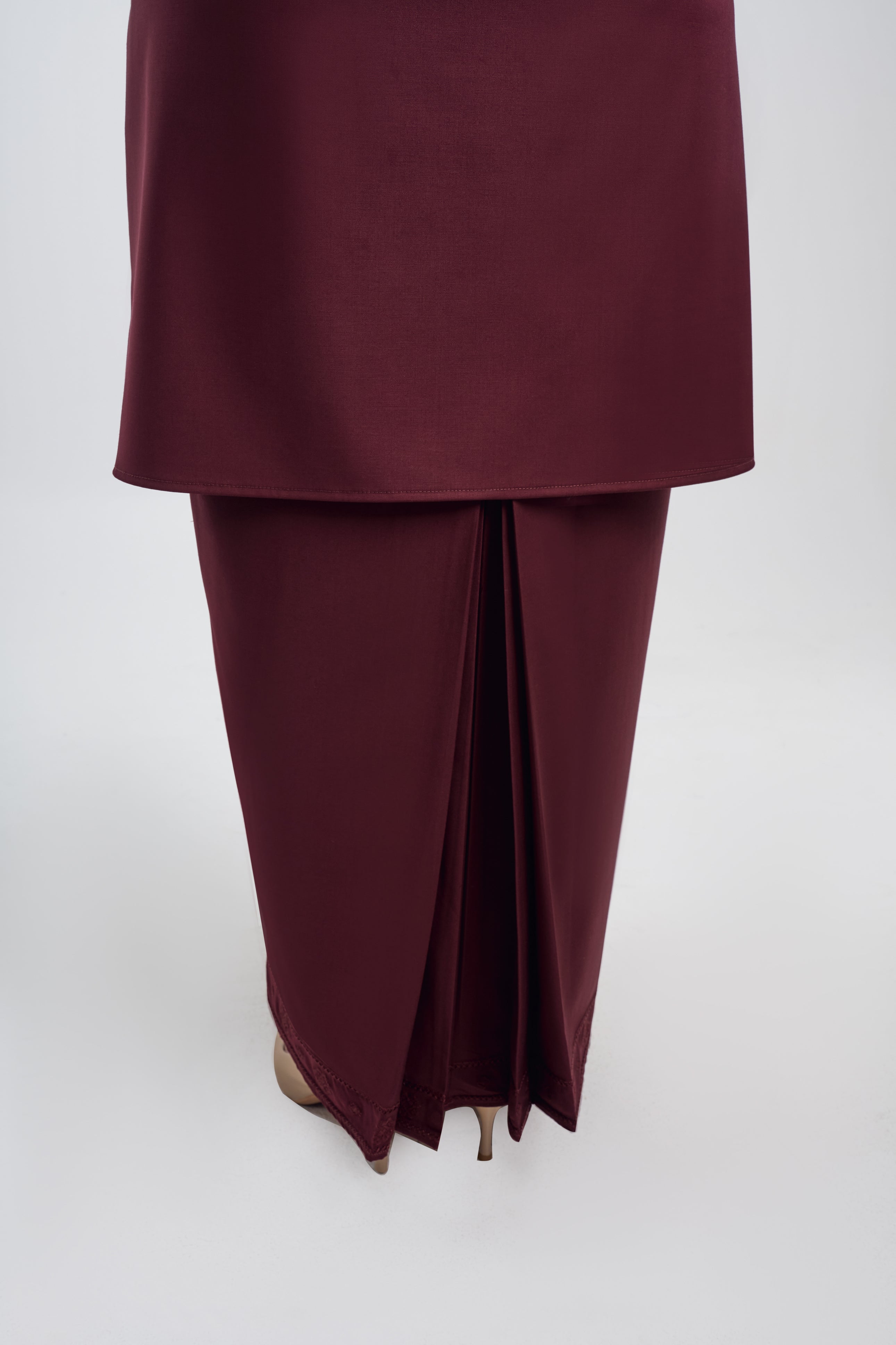 Patawali Baju Kebaya - Burgundy Red