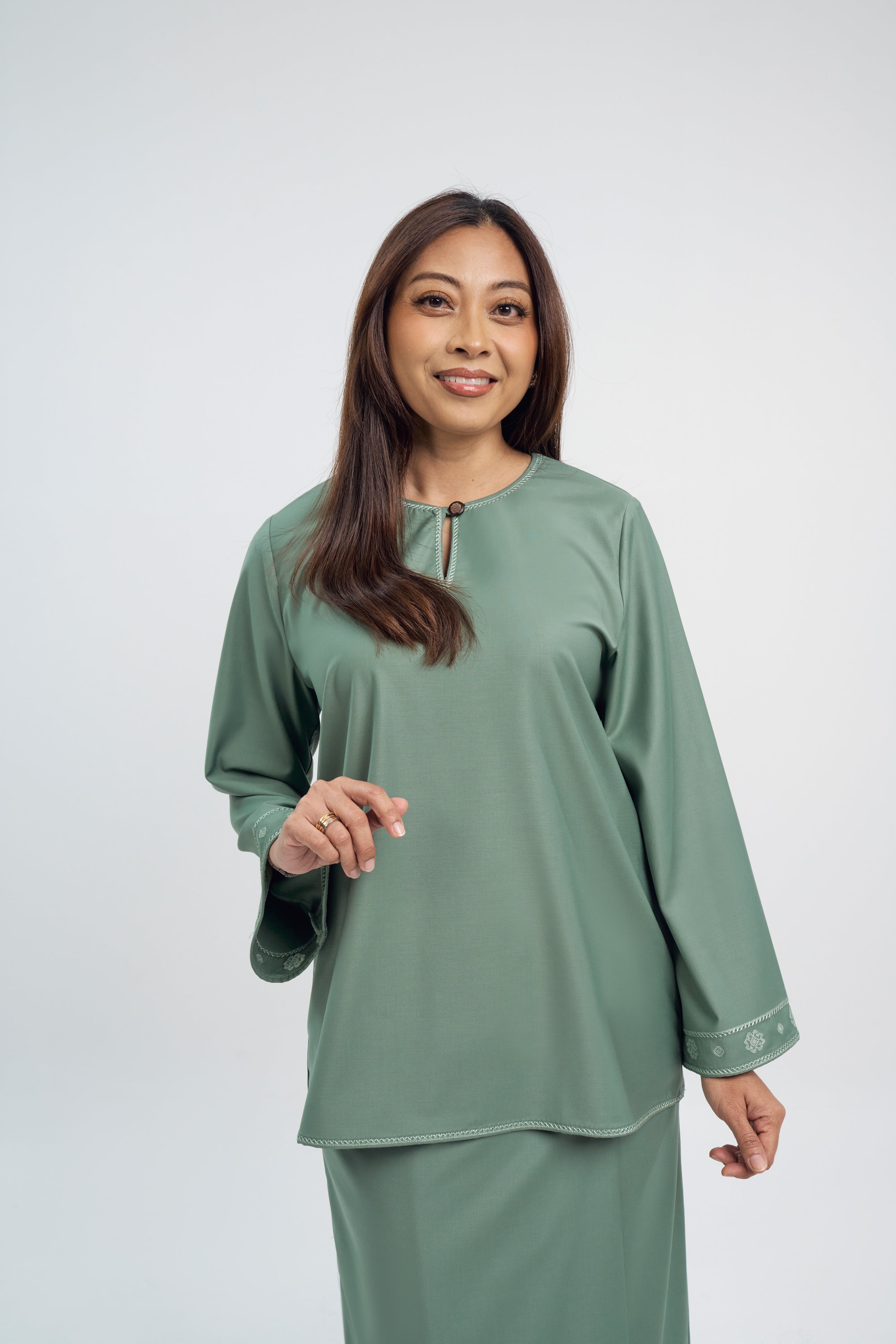 Patawali Baju Kurung - Grass Green