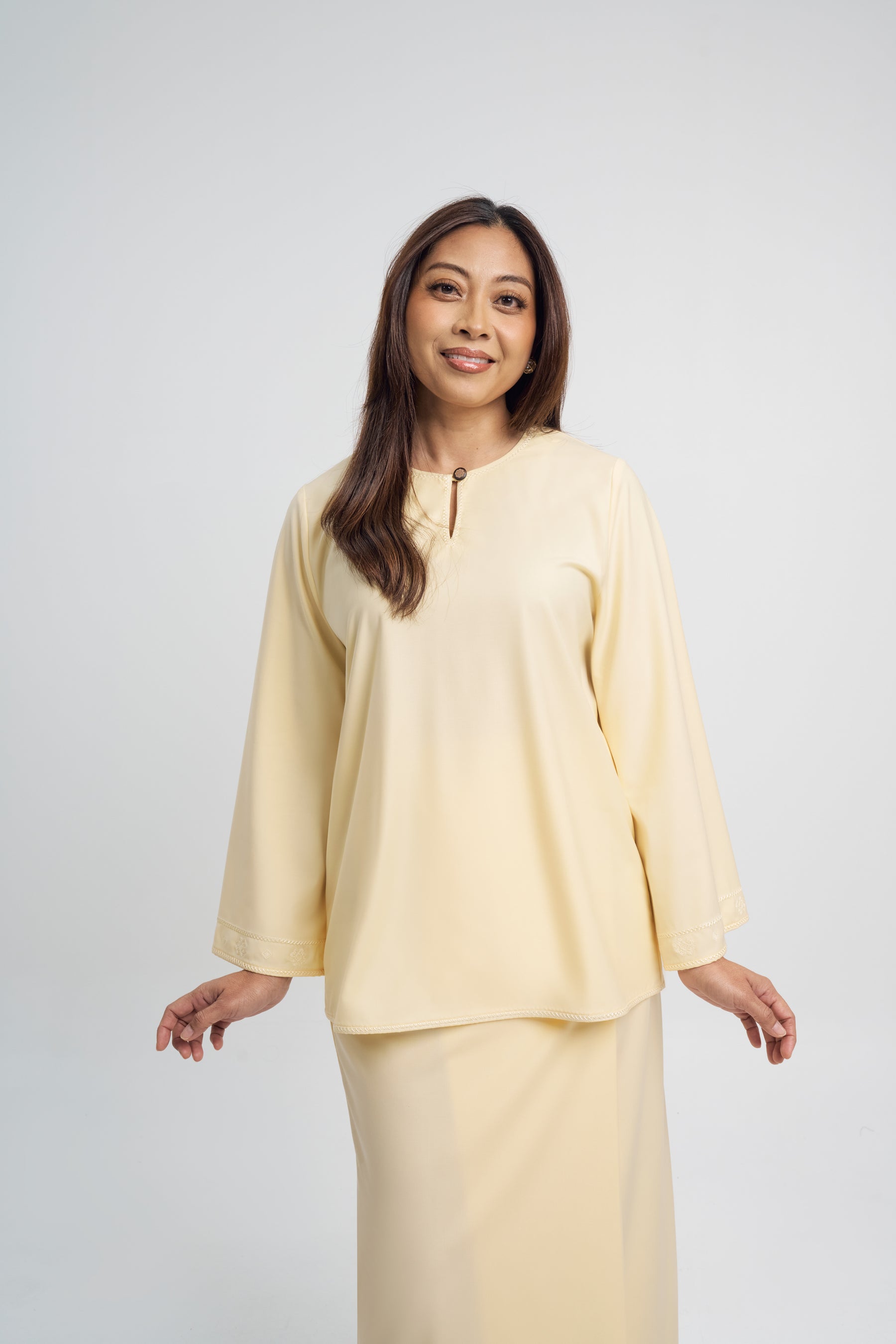 Patawali Baju Kurung - Kuning Langsat
