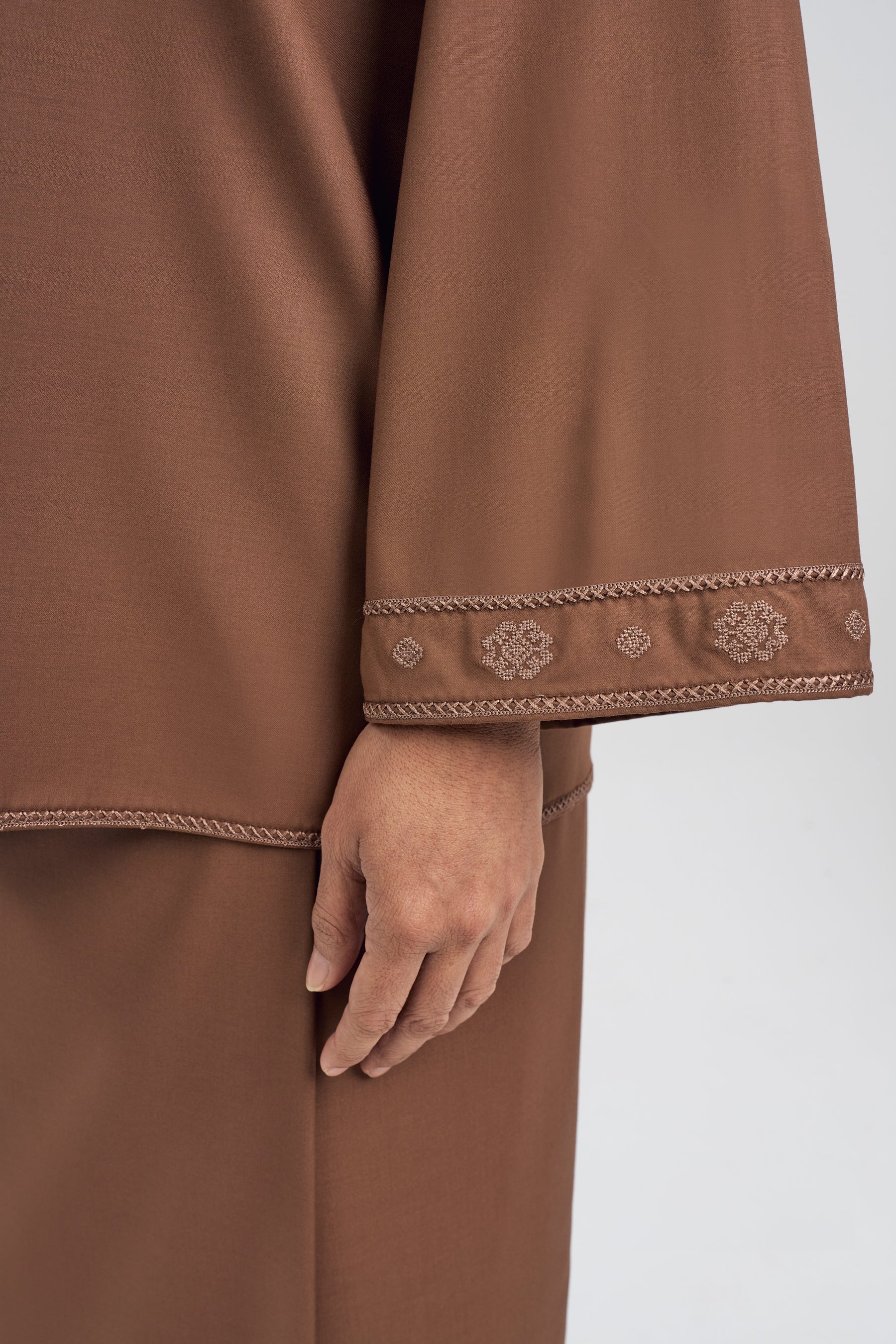 Patawali Baju Kurung - Coffee Brown