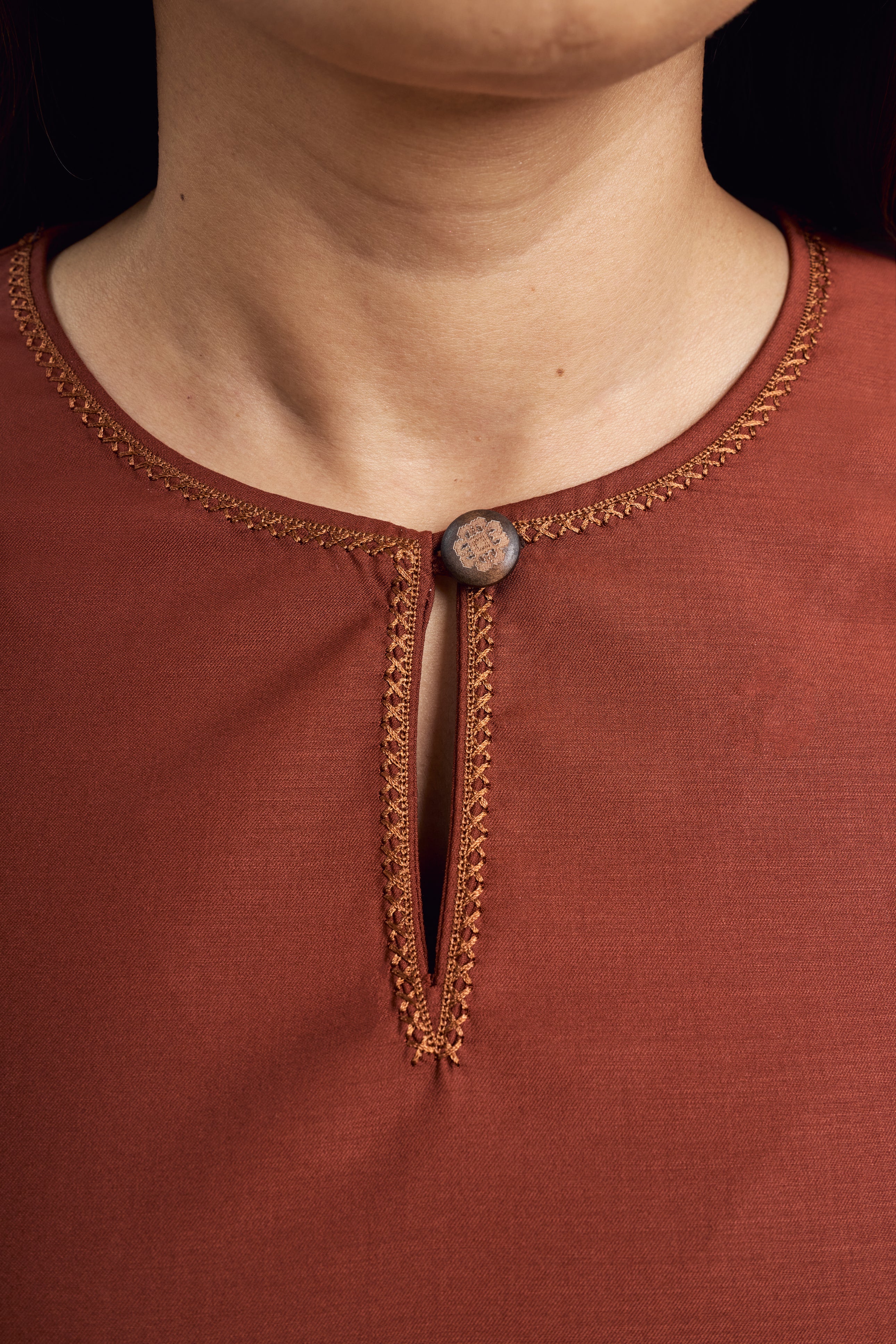 Patawali Baju Kurung - Bean Brown