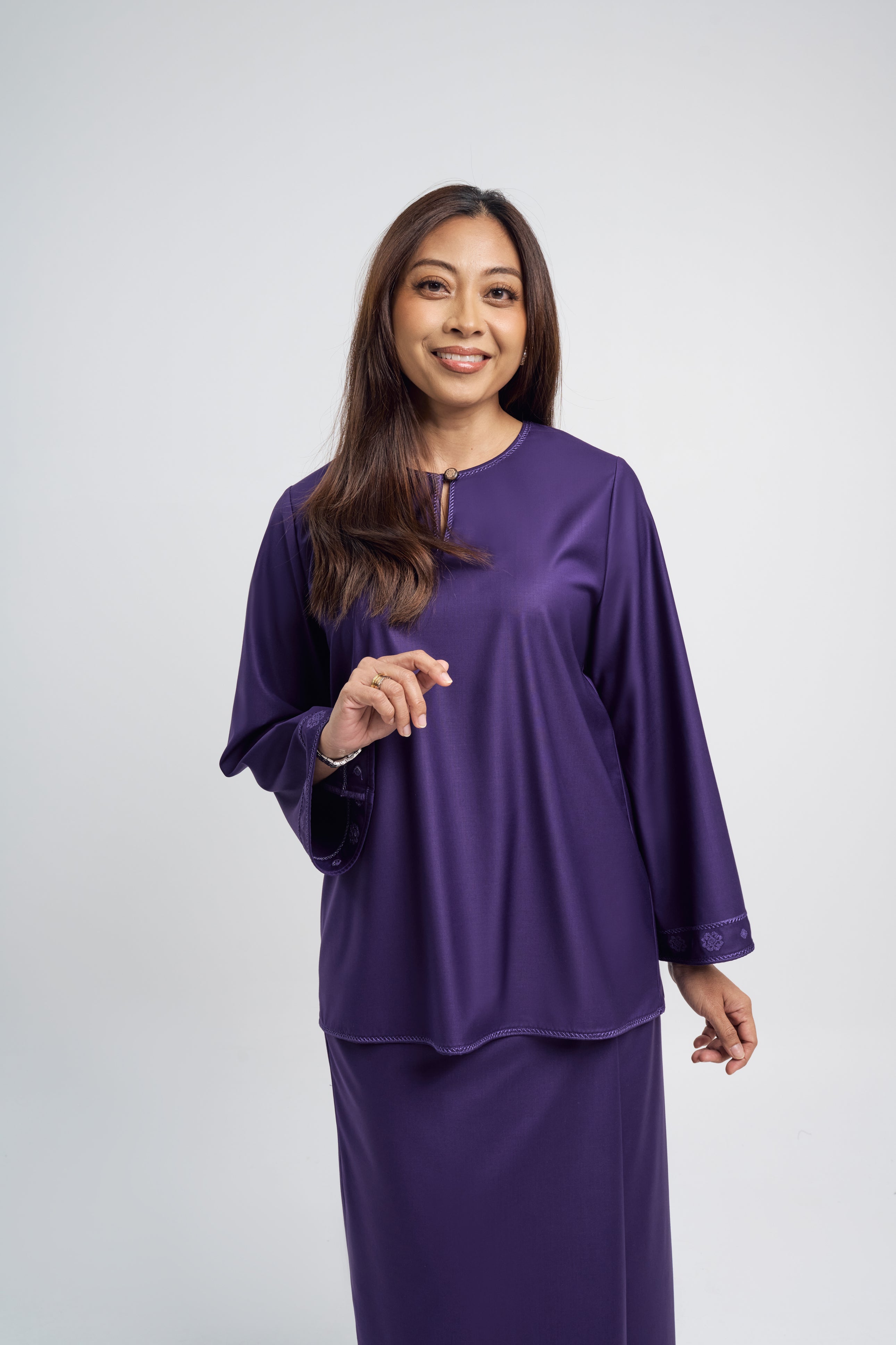 Patawali Baju Kurung - Dark Indigo