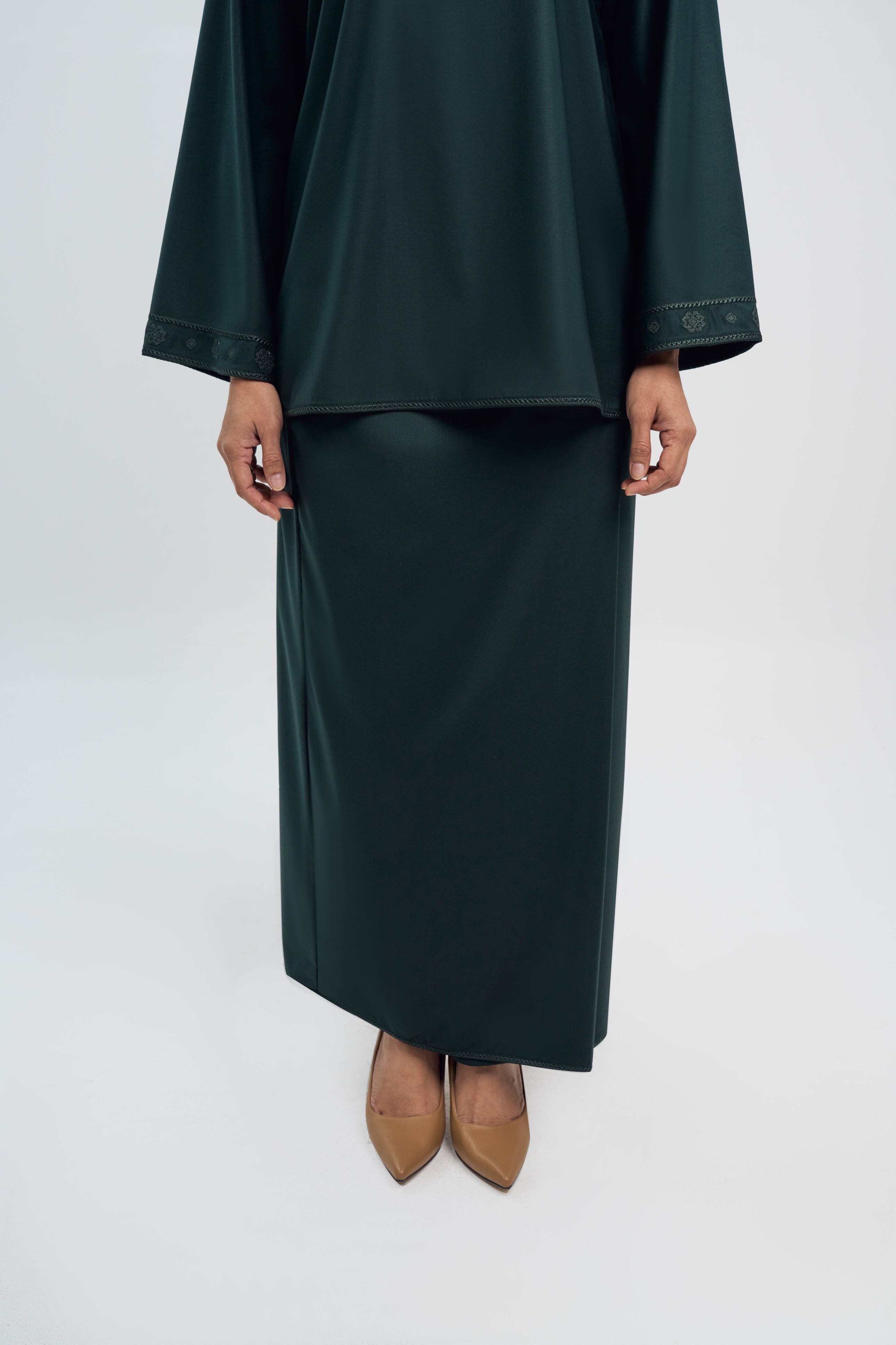 Patawali Baju Kurung - Deep Green