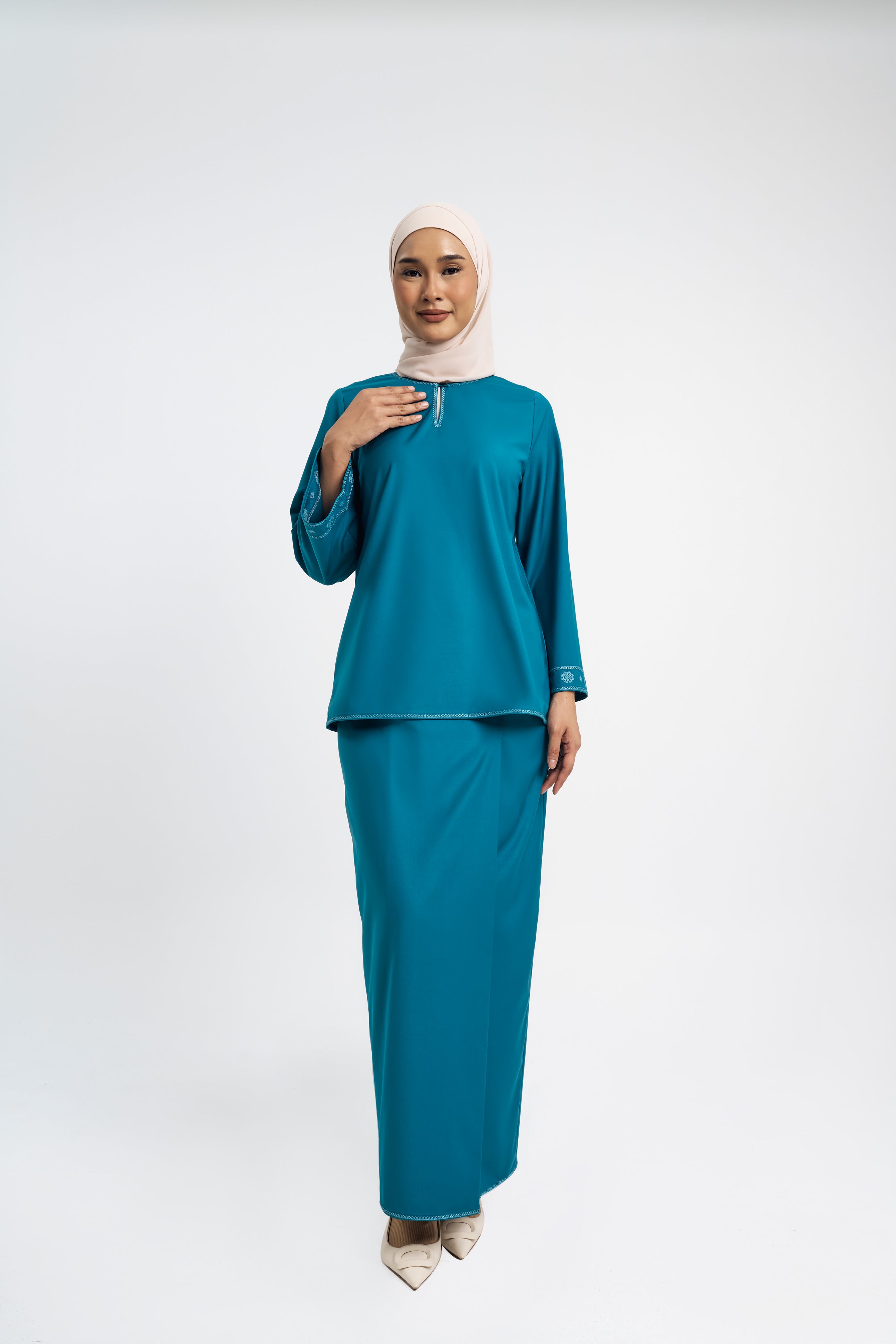 Patawali Baju Kurung - Turquoise