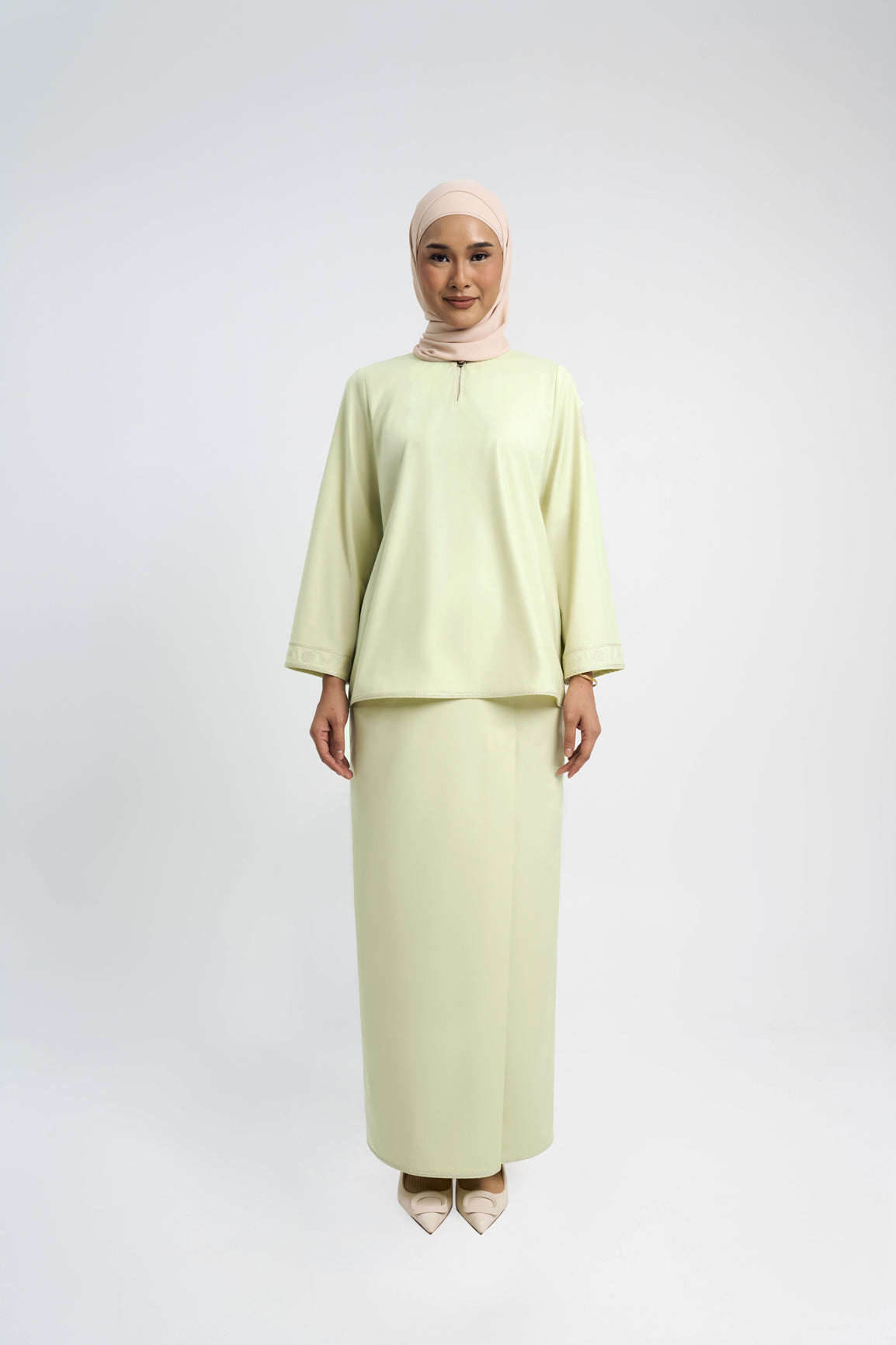 Patawali Baju Kurung - Honeydew