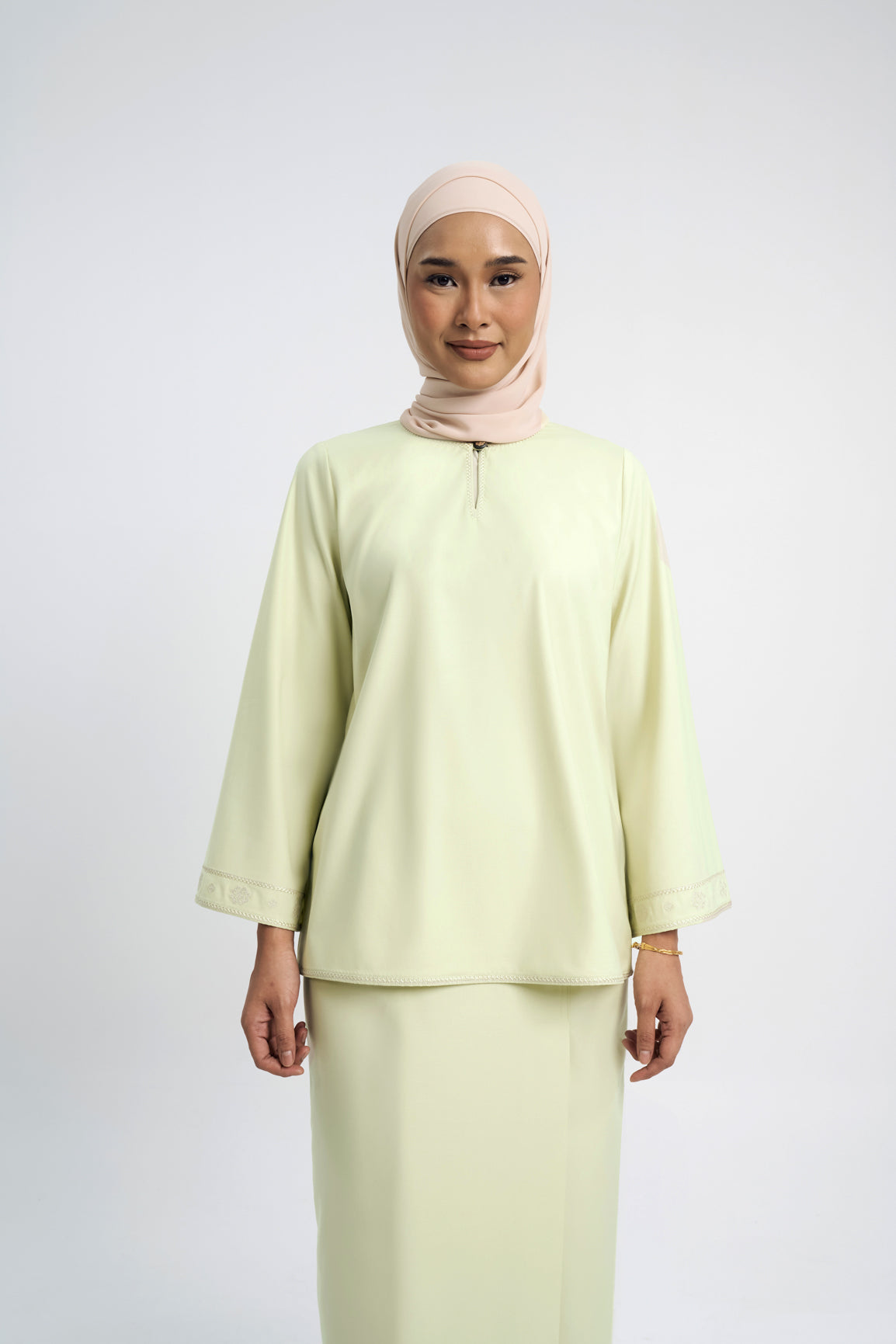 Patawali Baju Kurung - Honeydew