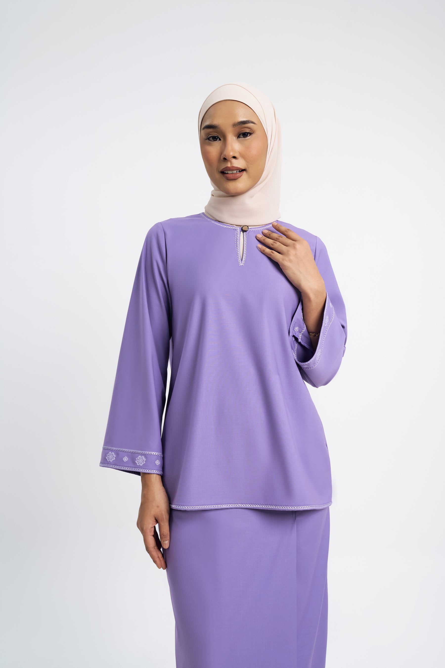 Patawali Baju Kurung - Purple Yam