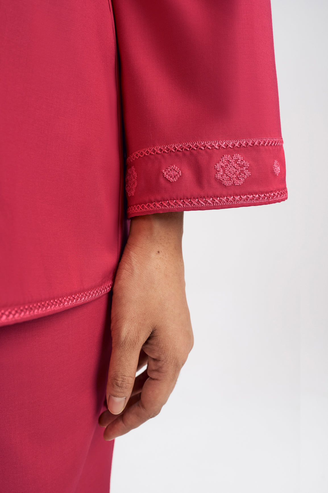 Patawali Baju Kurung - Rose Red