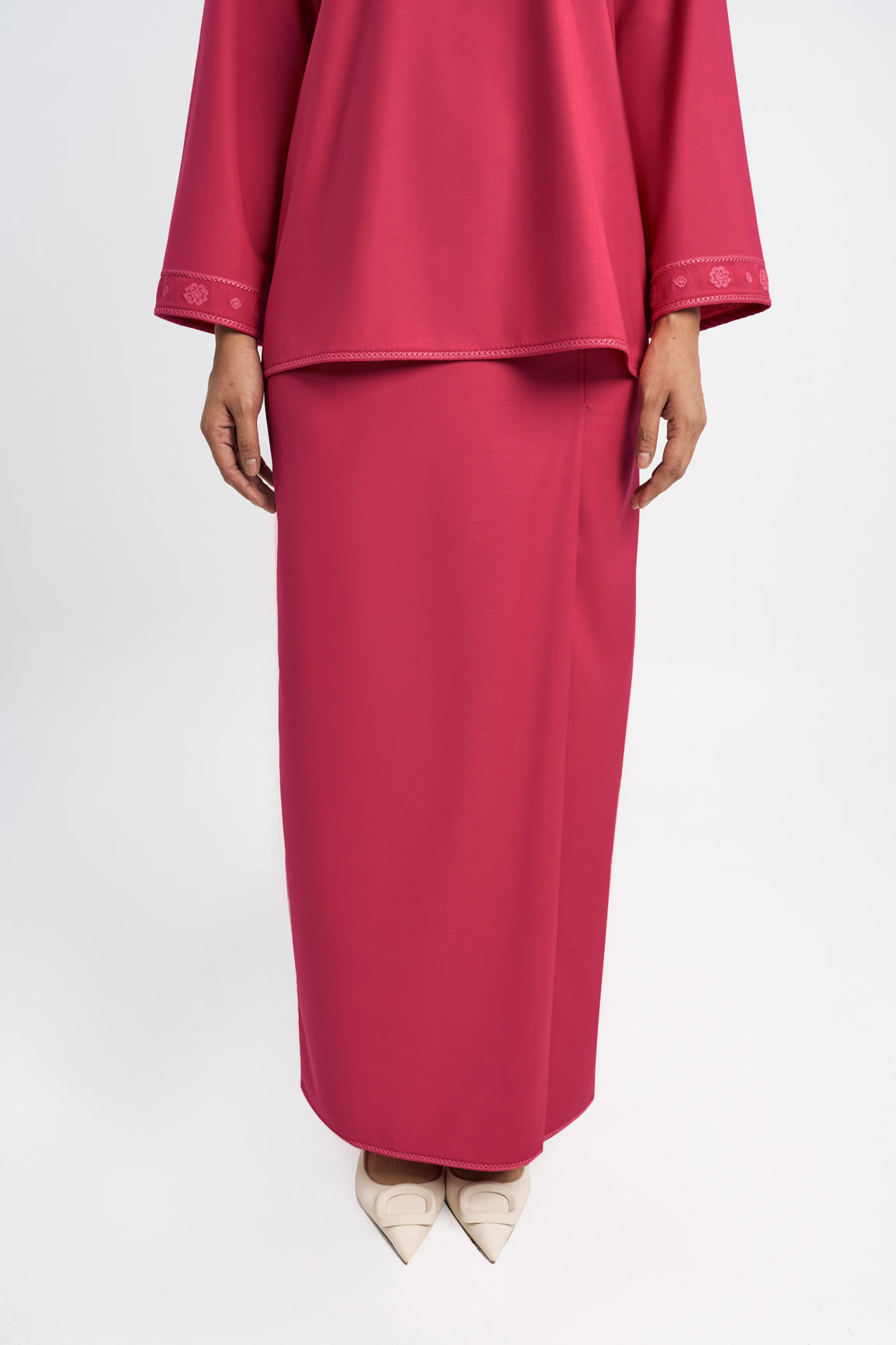 Patawali Baju Kurung - Rose Red