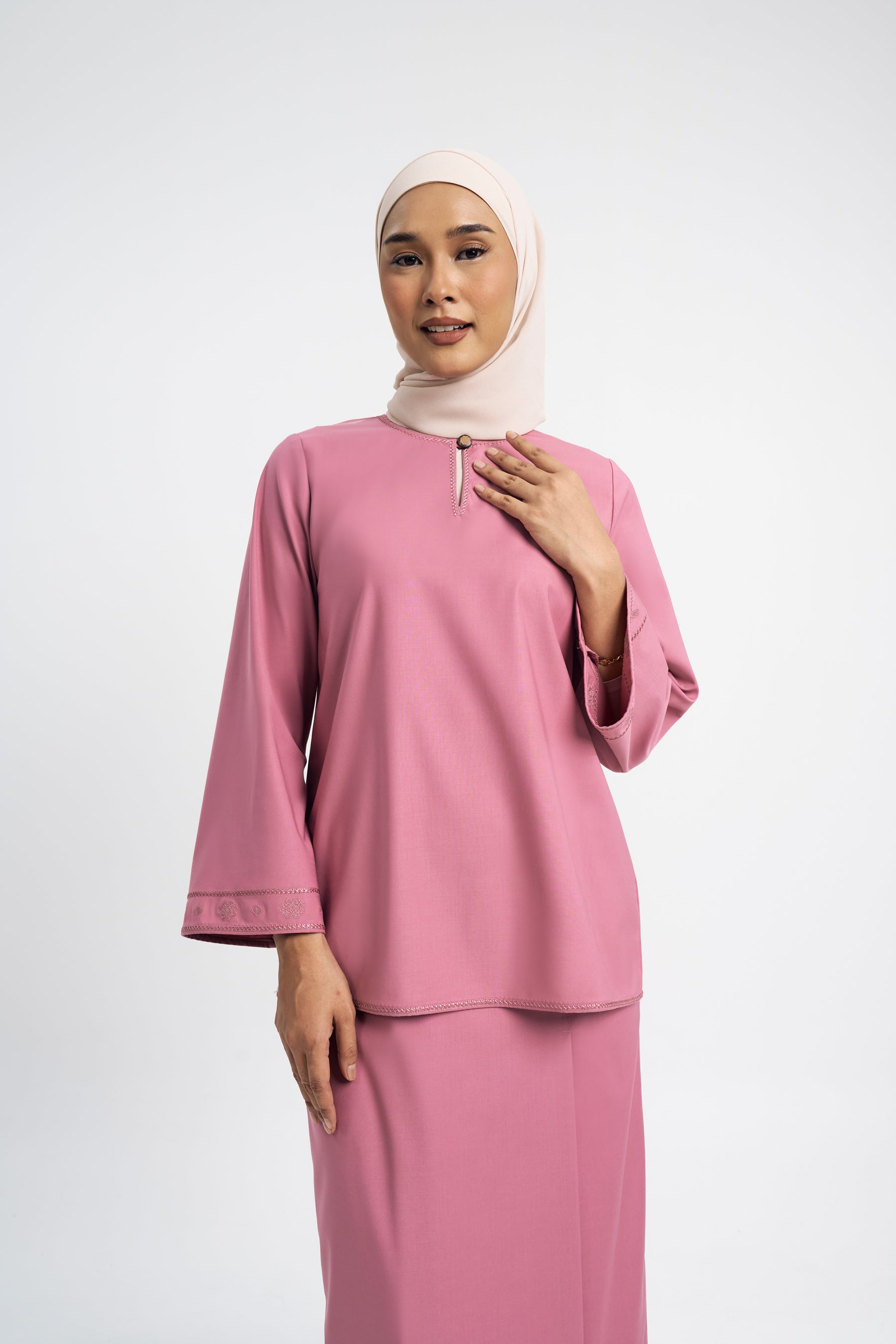 Patawali Baju Kurung - Pink Belacan
